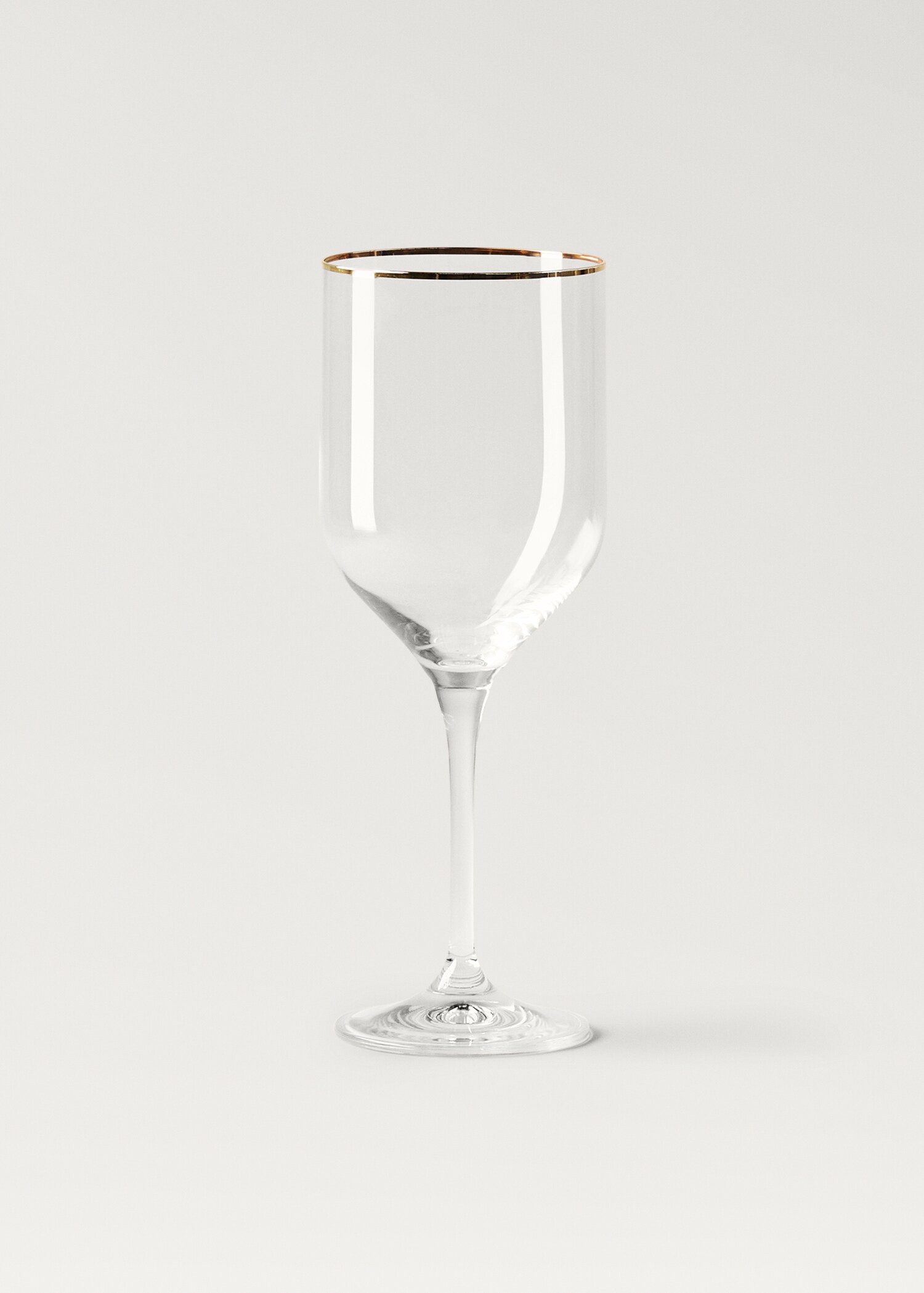 Copa cristal detalle dorado - Artículo sin modelo