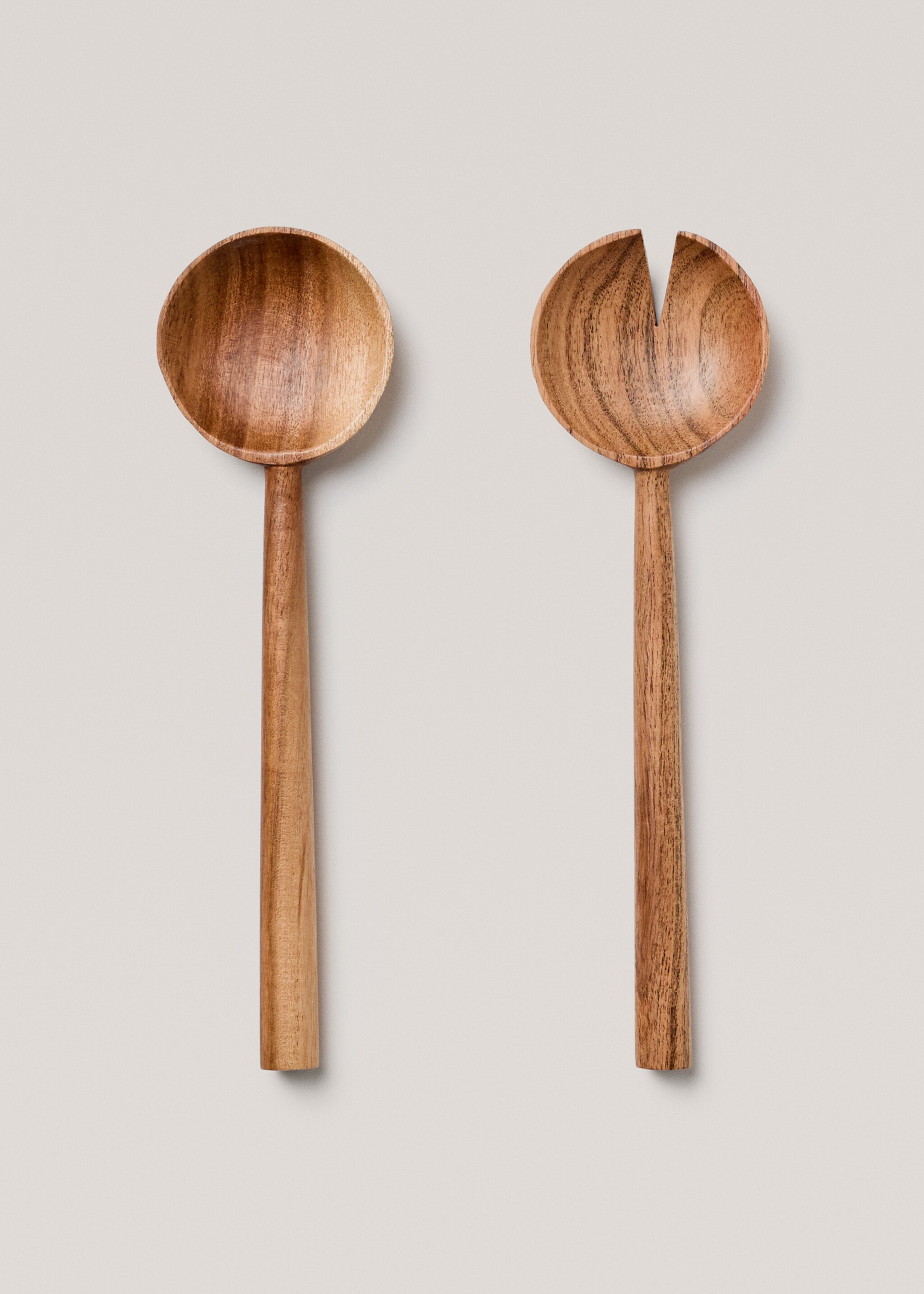Lot de couverts de service 2 pièces bois d'acacia - Article sans modèle