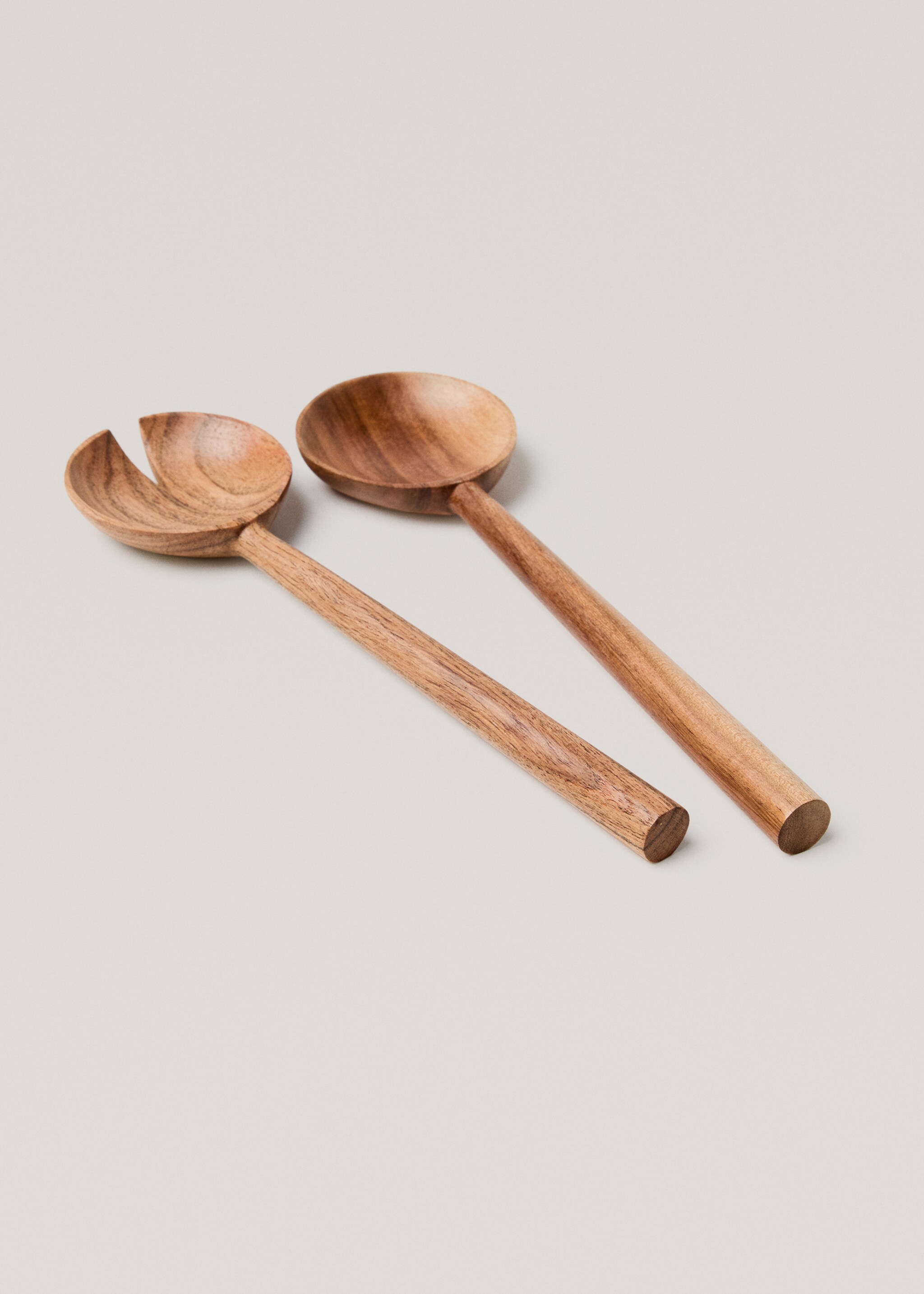Lot de couverts de service 2 pièces bois d'acacia - Détail de l'article 3