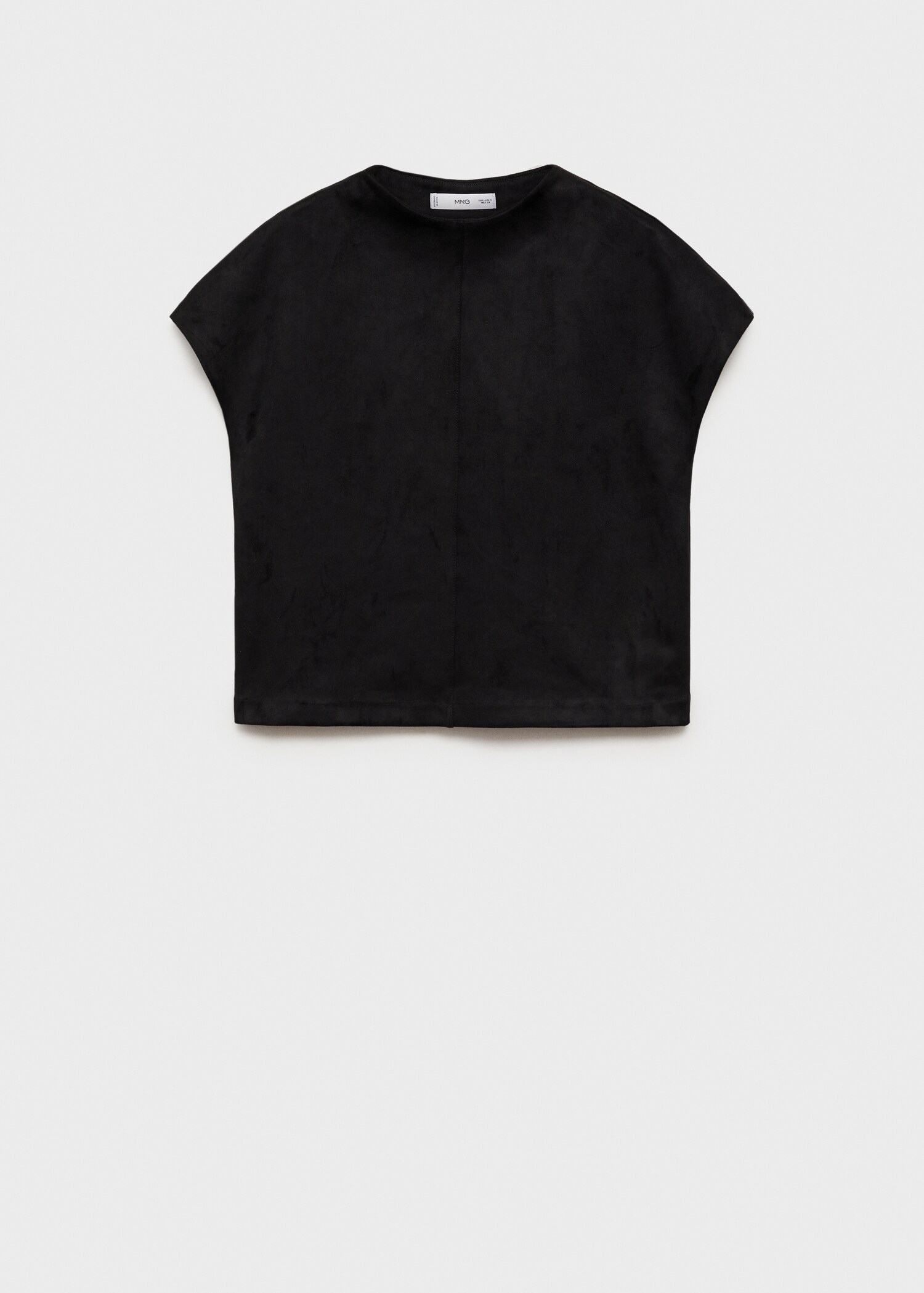 Leather-effect t-shirt - Article without model