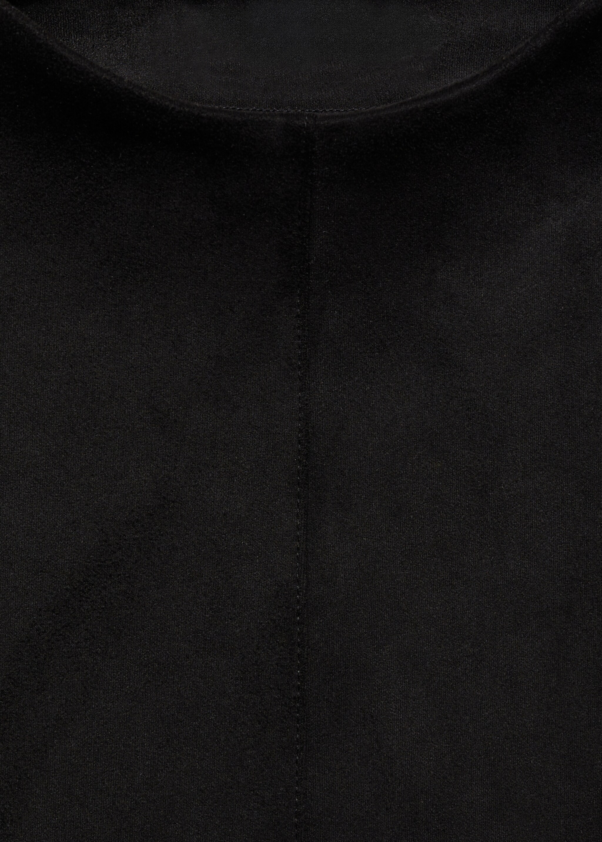 Leather-effect t-shirt - Details of the article 8, Black. Ref: 17177705-00.