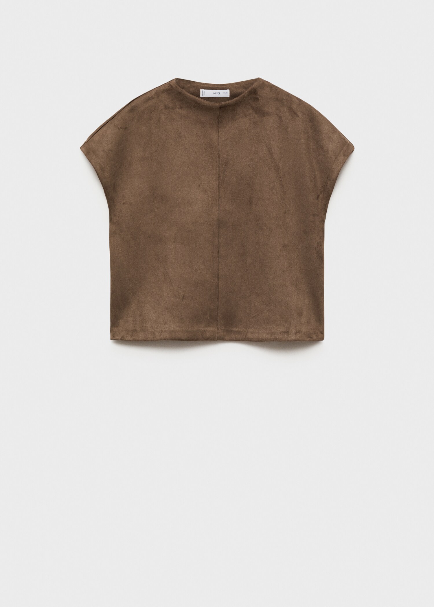 Leather-effect t-shirt - Article without model