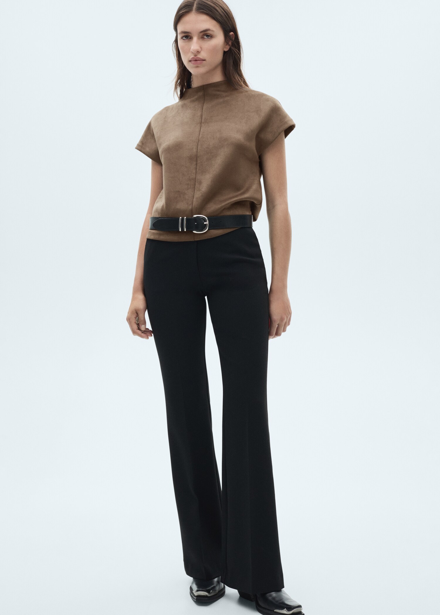 Leather-effect t-shirt - Details of the article 2