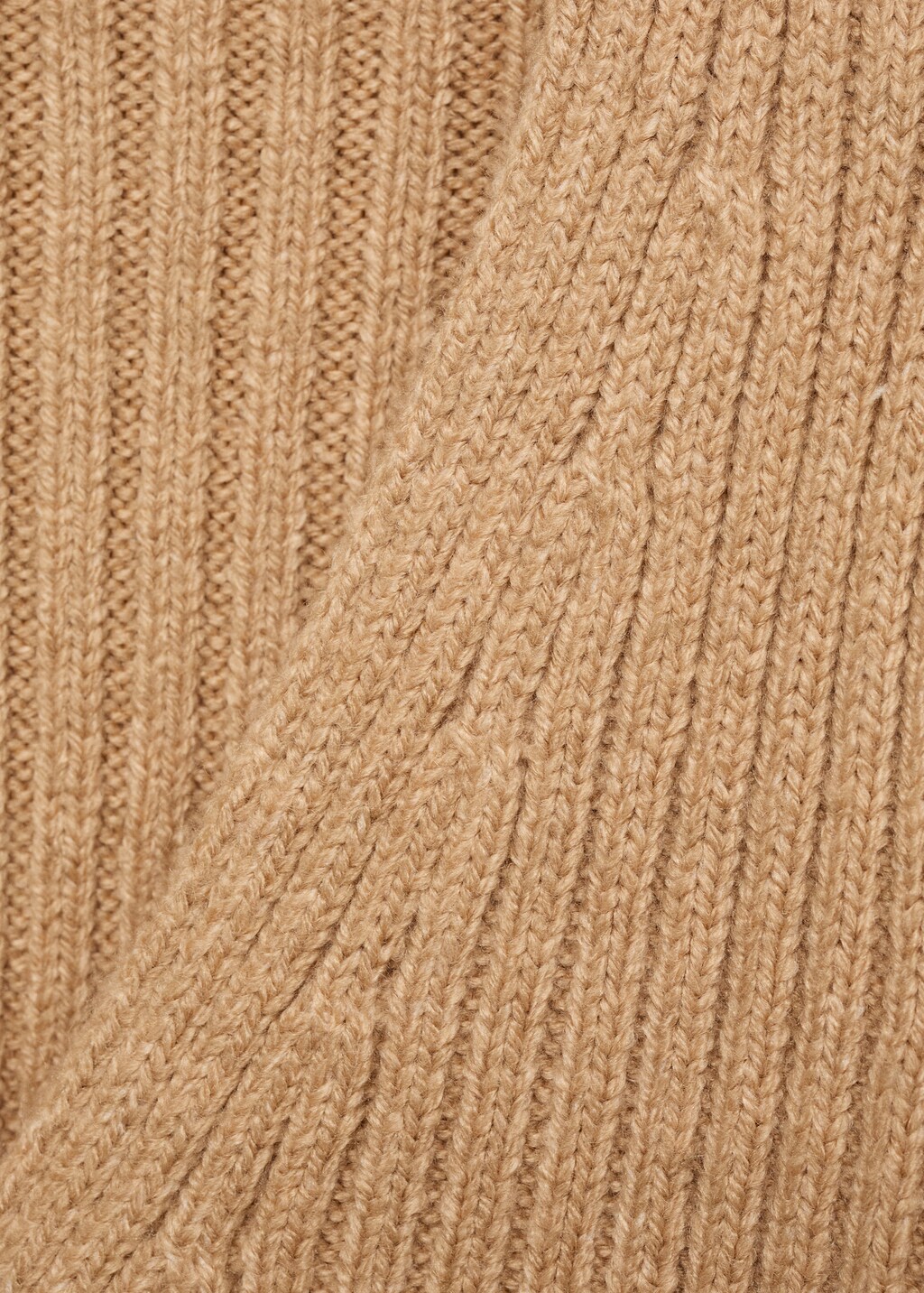 Mango V-neck ribbed cardigan