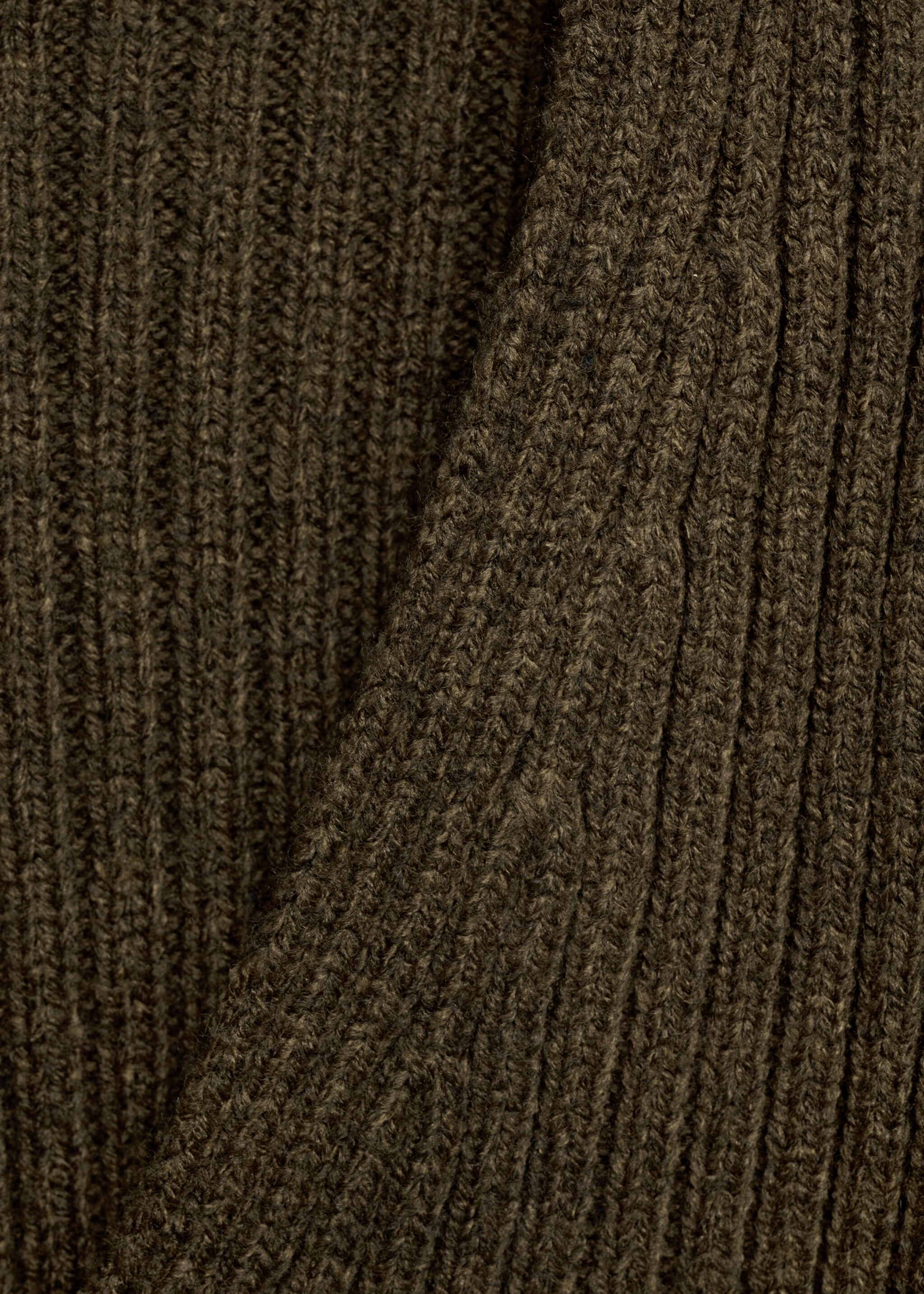 Cardigan maille côtelée col V - Détail de l'article 0