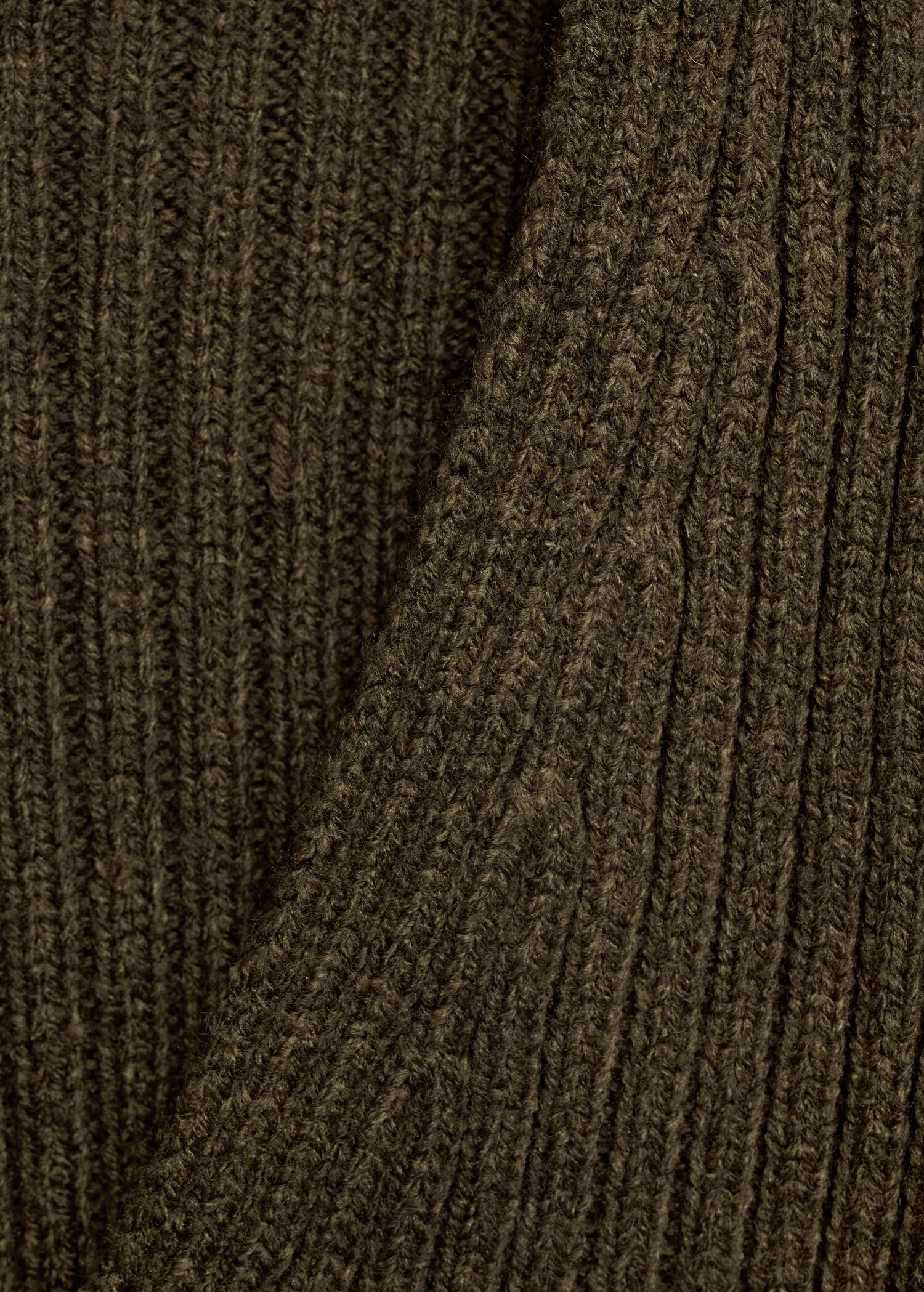 V-neck ribbed cardigan - Details of the article 0