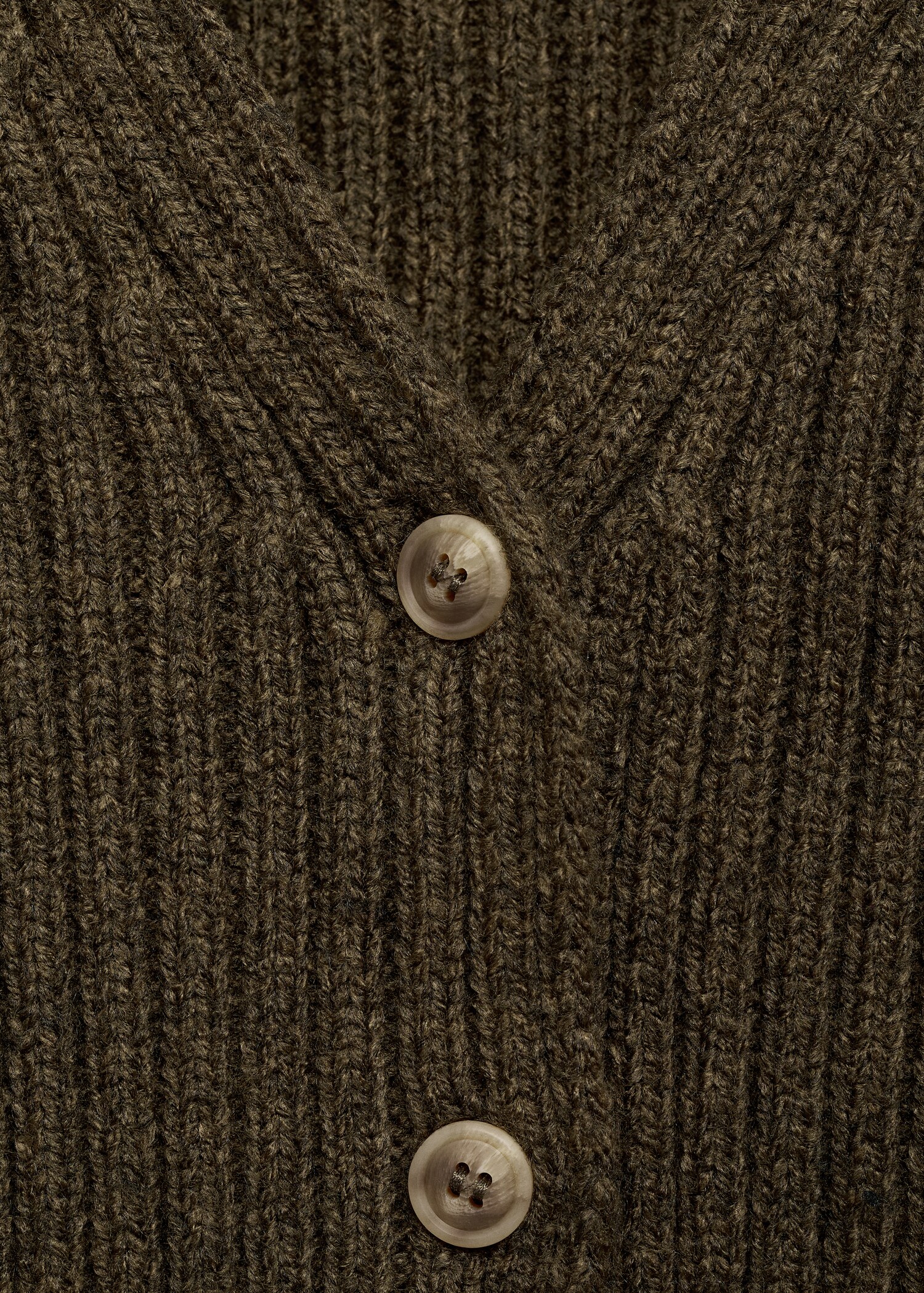 V-neck ribbed cardigan - Details of the article 8