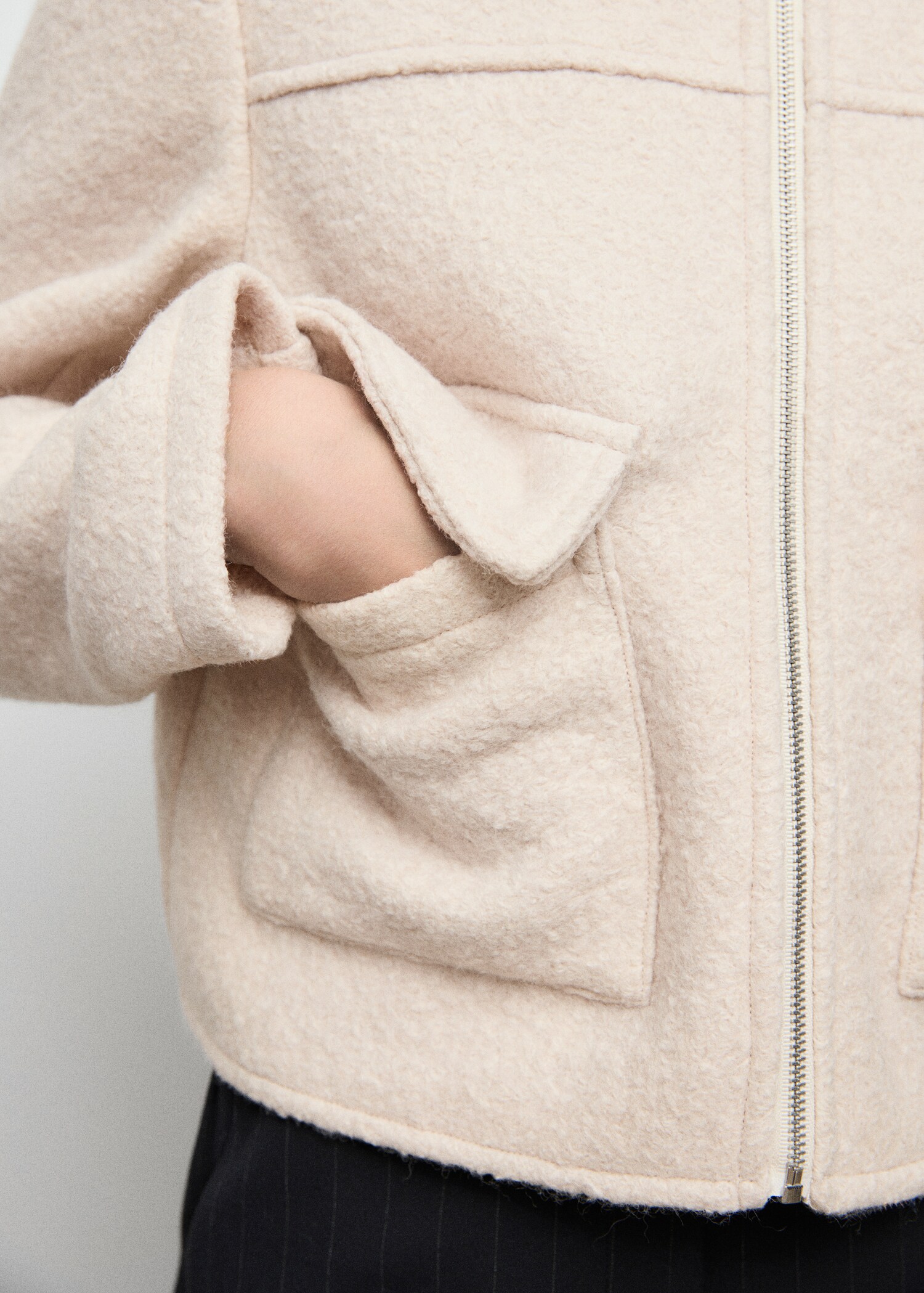 Jaket wol dengan kantong - Rincian barang 6