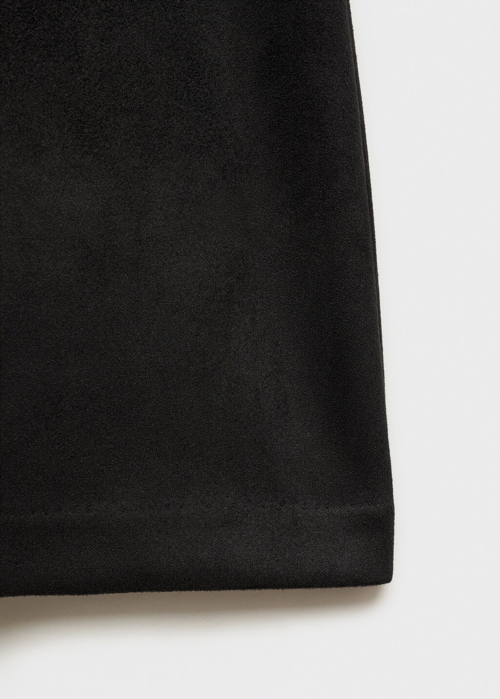 Suede-effect mini skirt