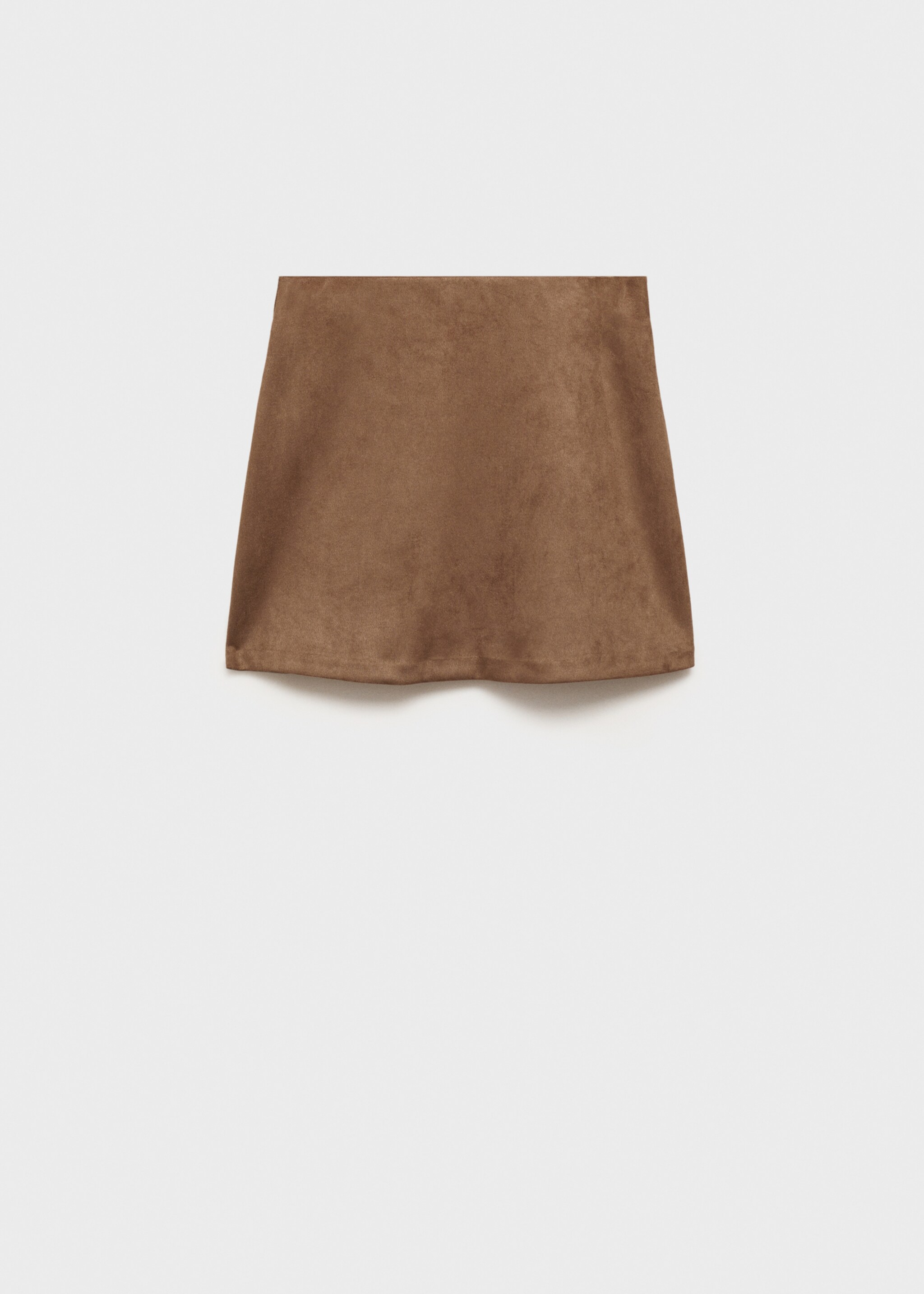 Minirok met leereffect - Artikel zonder model, Licht/Pastelbruin. Ref: 17187759-00.