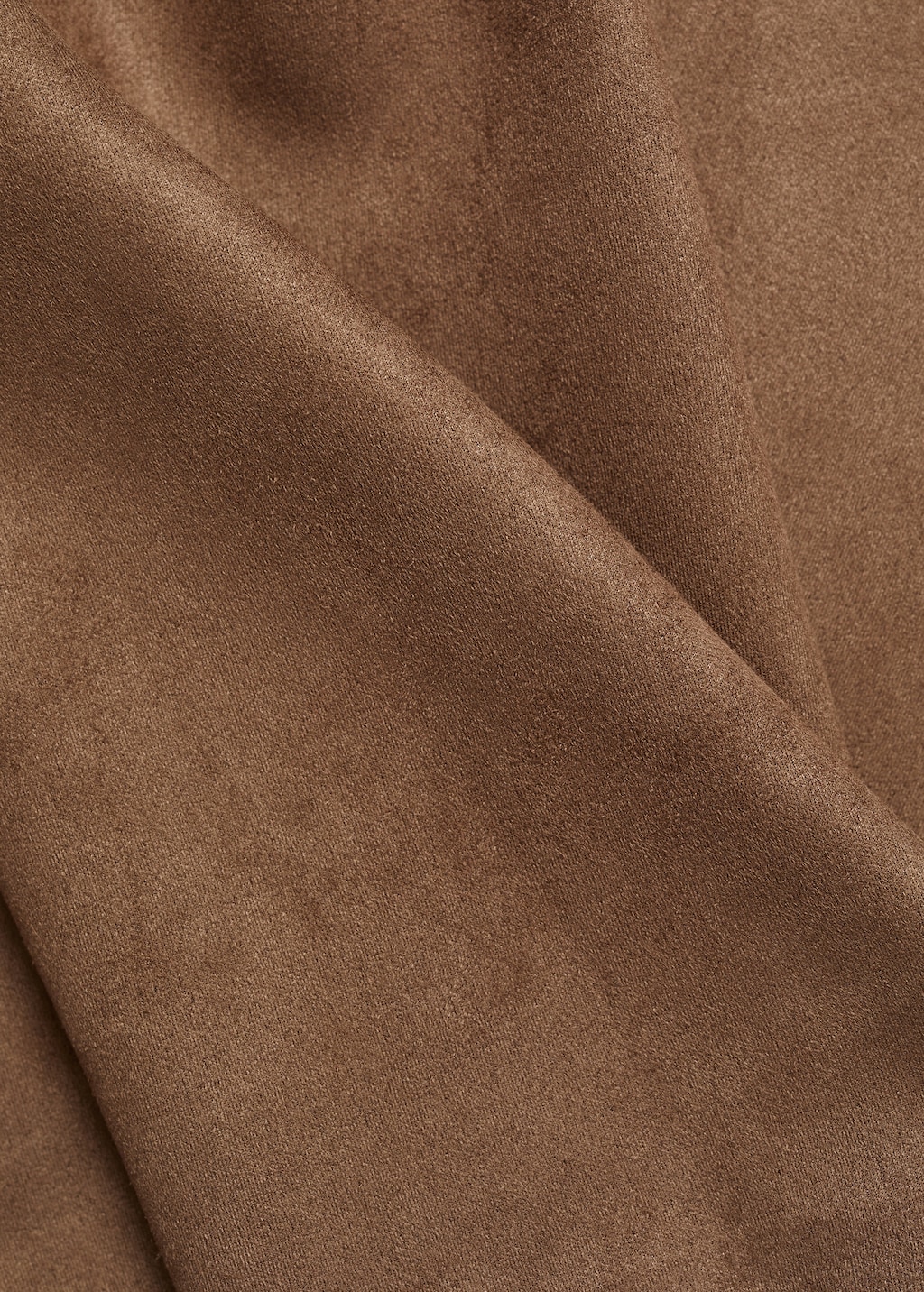 Faux-suede mini skirt