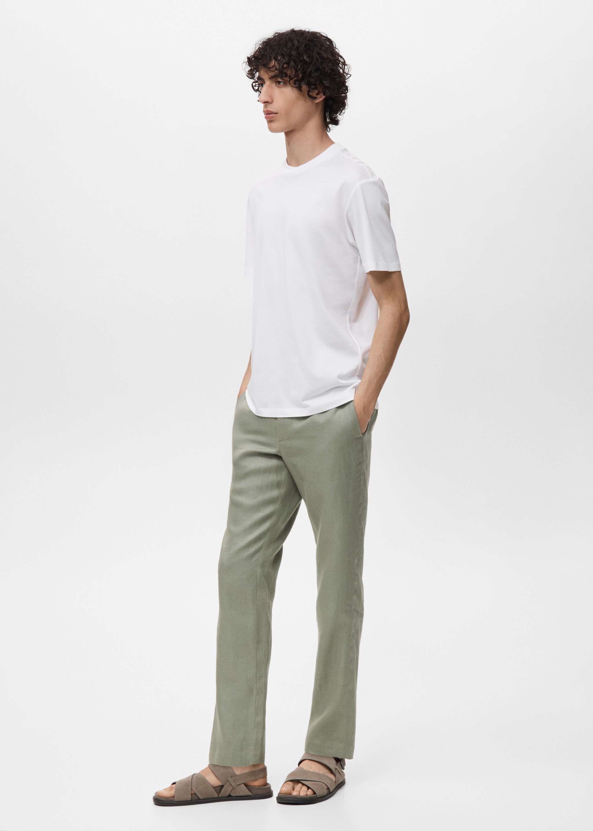 100% cotton slim-fit t-shirt - Details of the article 2