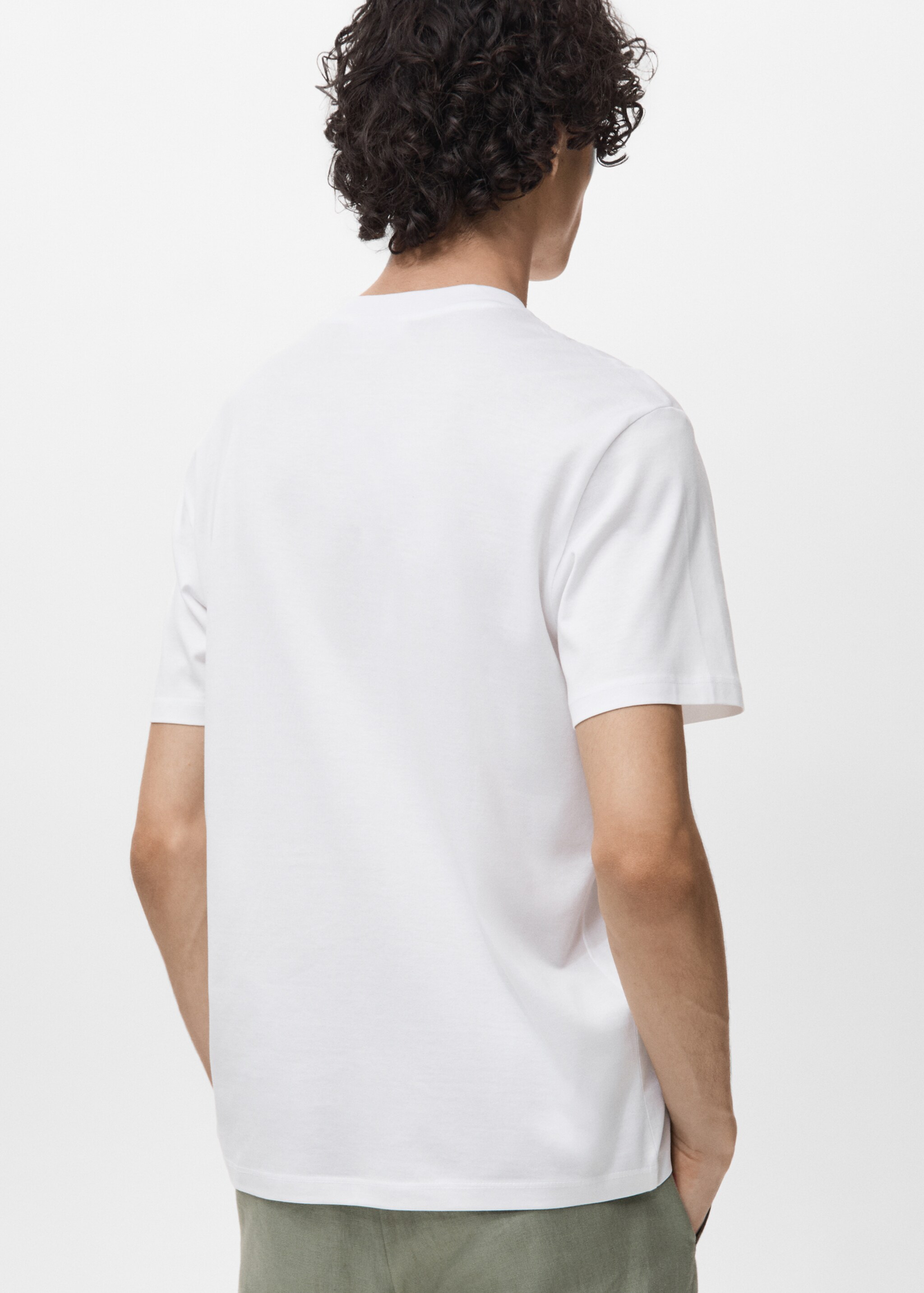 100% cotton slim-fit t-shirt - Reverse of the article
