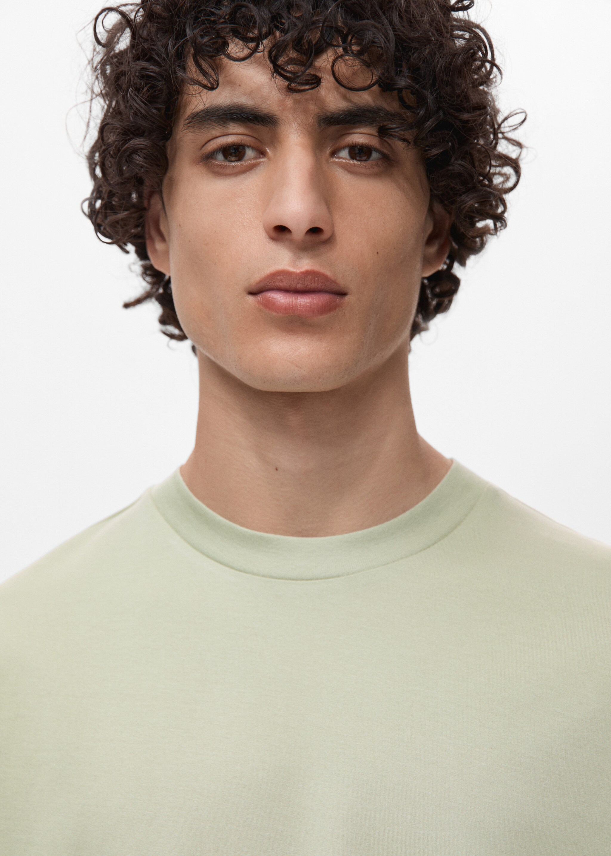 100% cotton slim-fit t-shirt - Details of the article 1