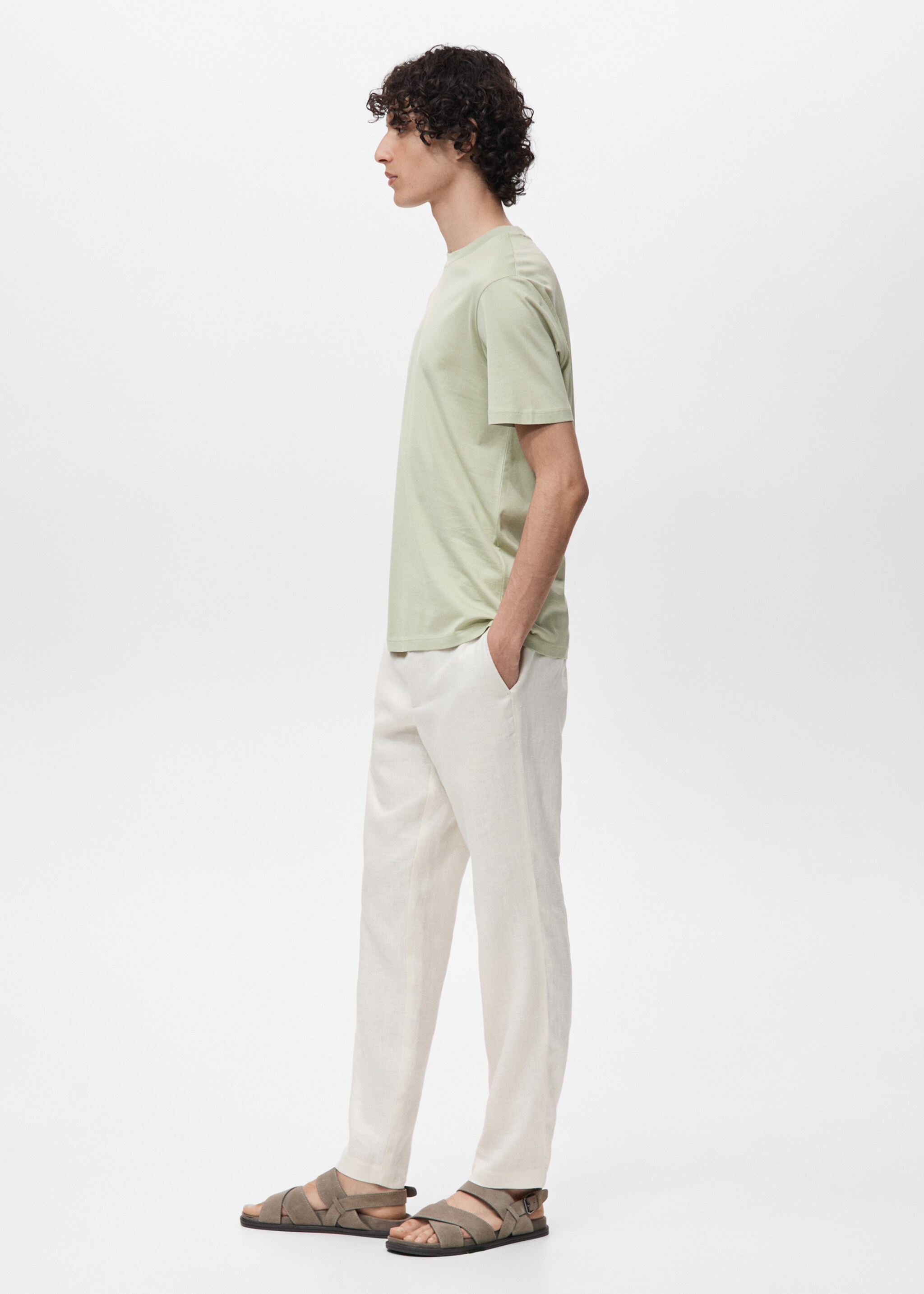 100% cotton slim-fit t-shirt - Details of the article 2