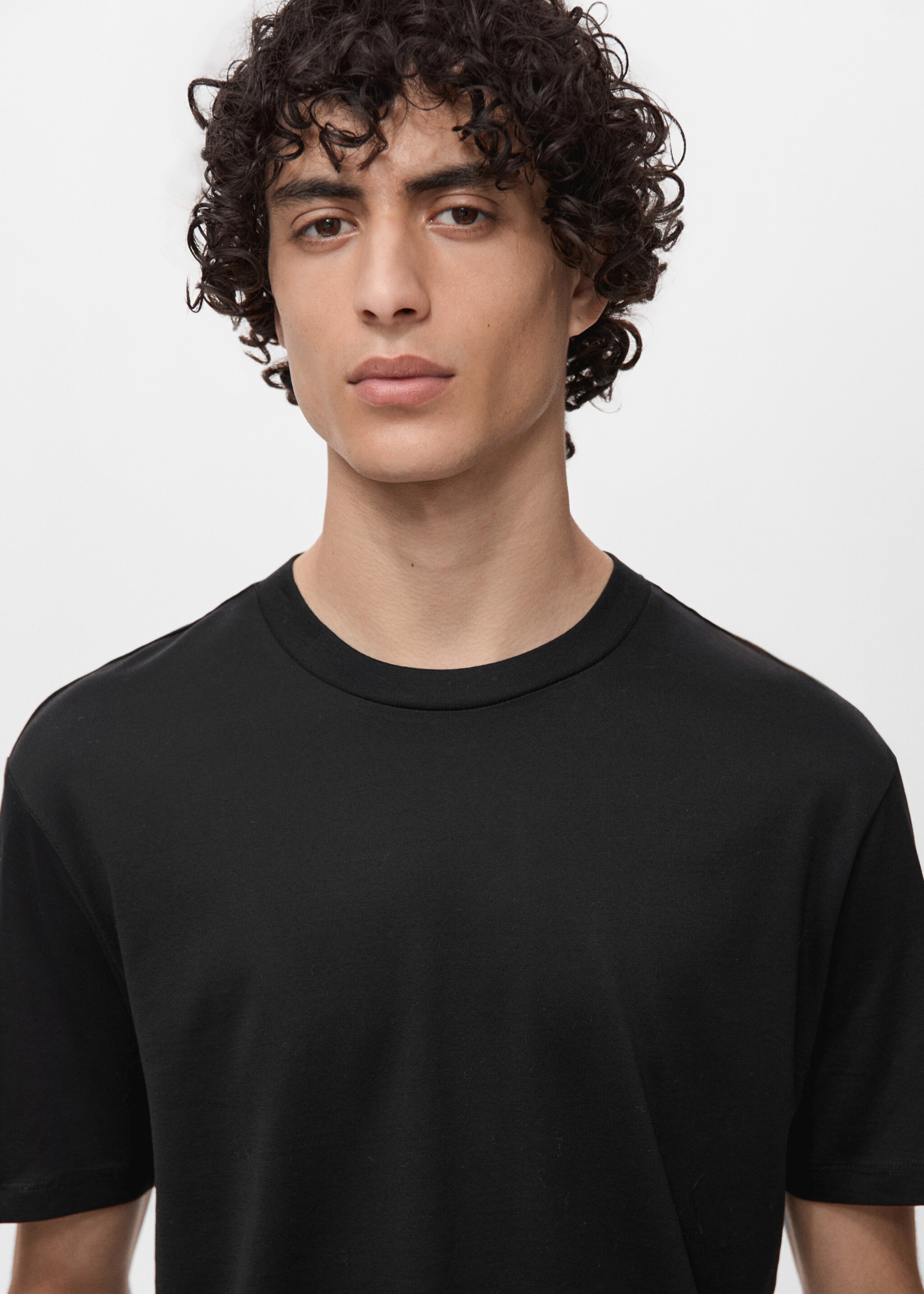 100% cotton slim-fit t-shirt - Details of the article 1