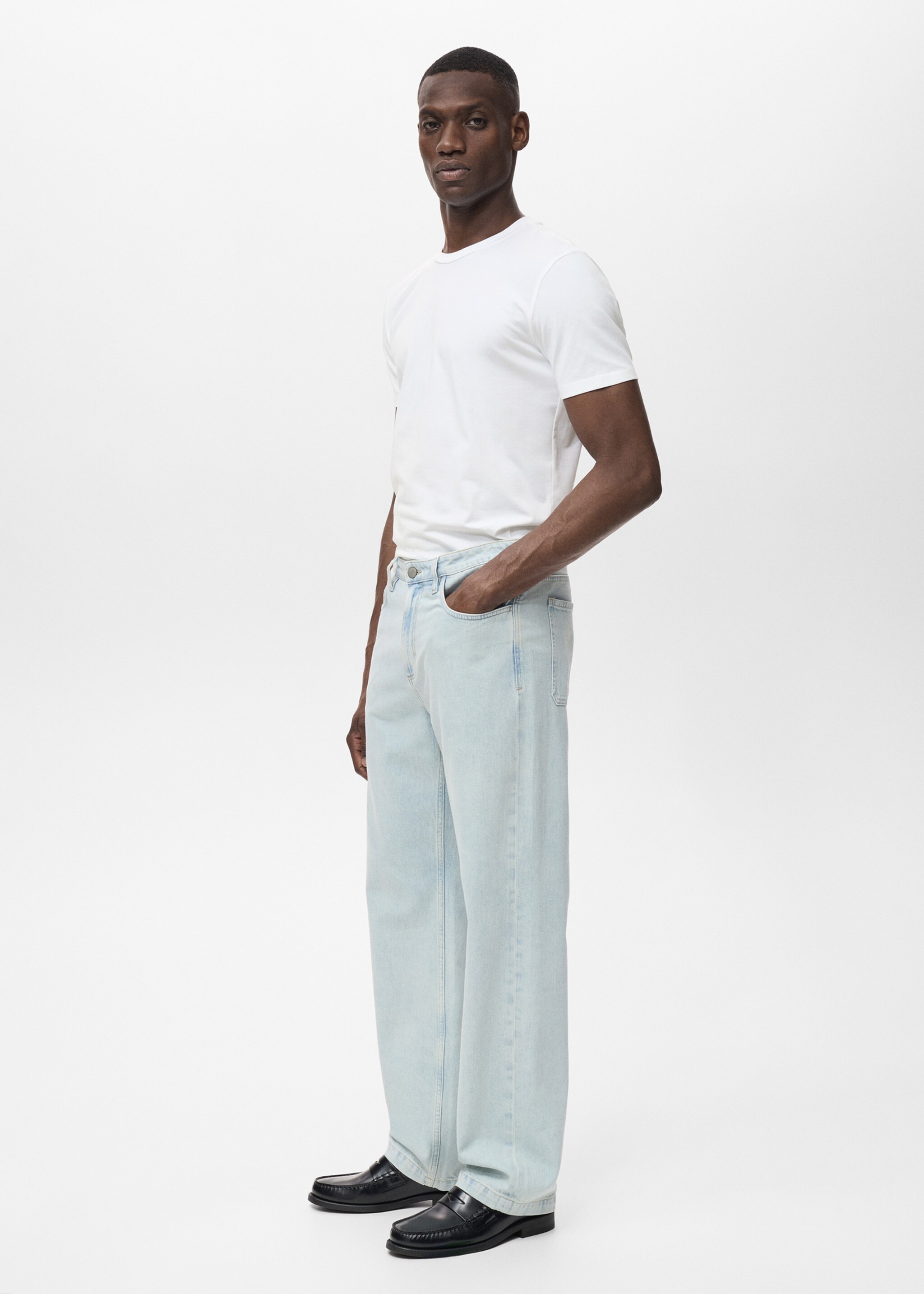 Stretch cotton T-shirt - Details of the article 2