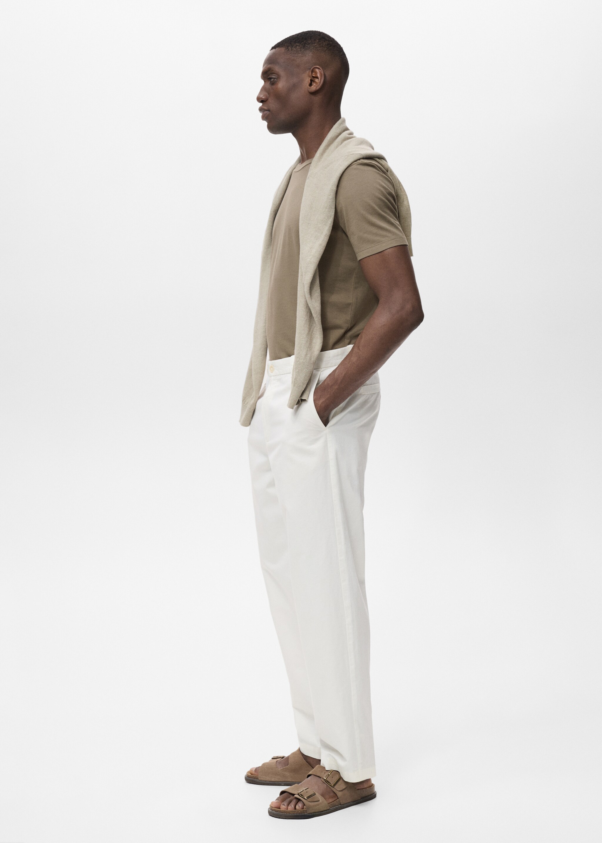Stretch cotton T-shirt - Details of the article 2