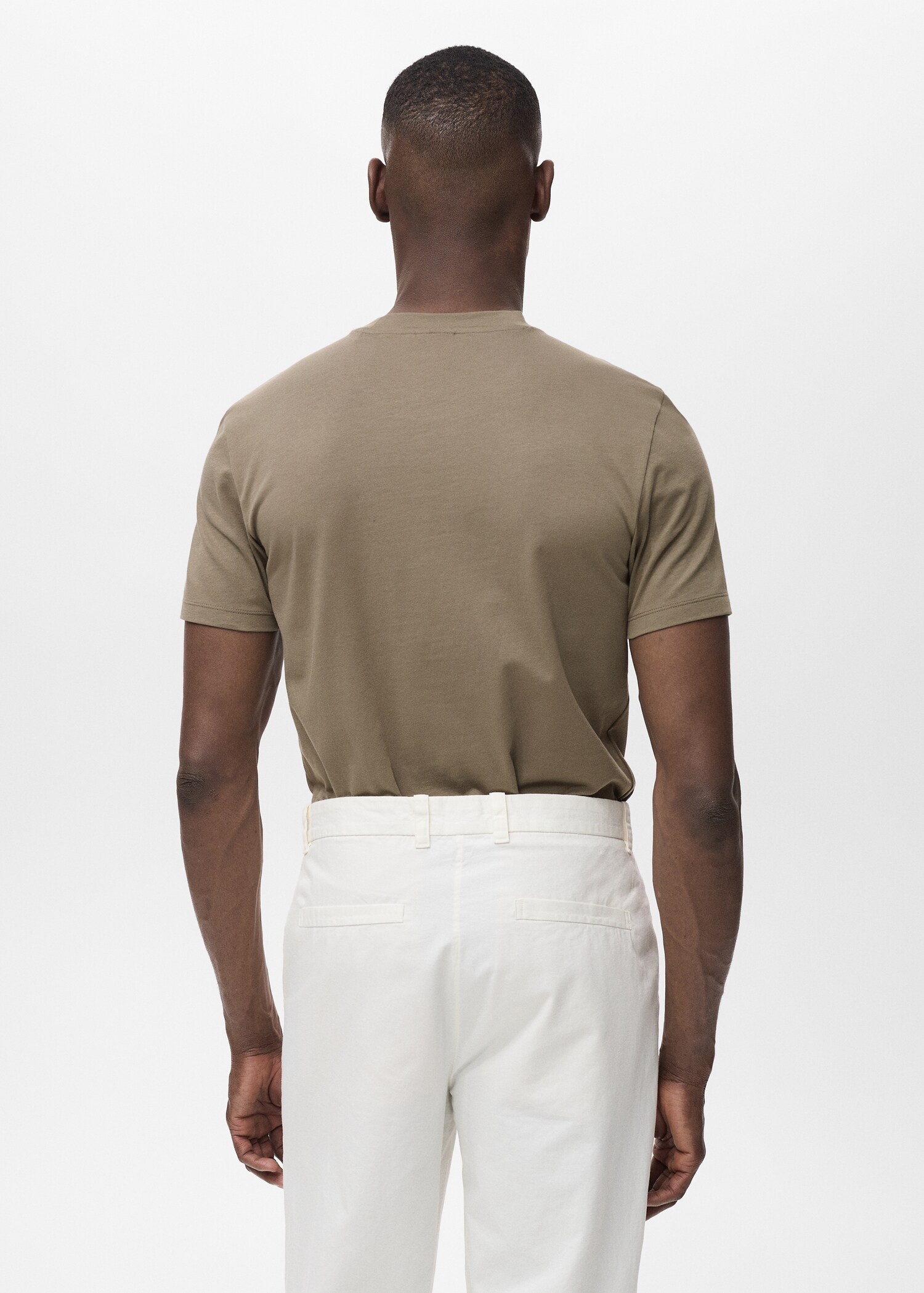 Stretch cotton T-shirt - Reverse of the article