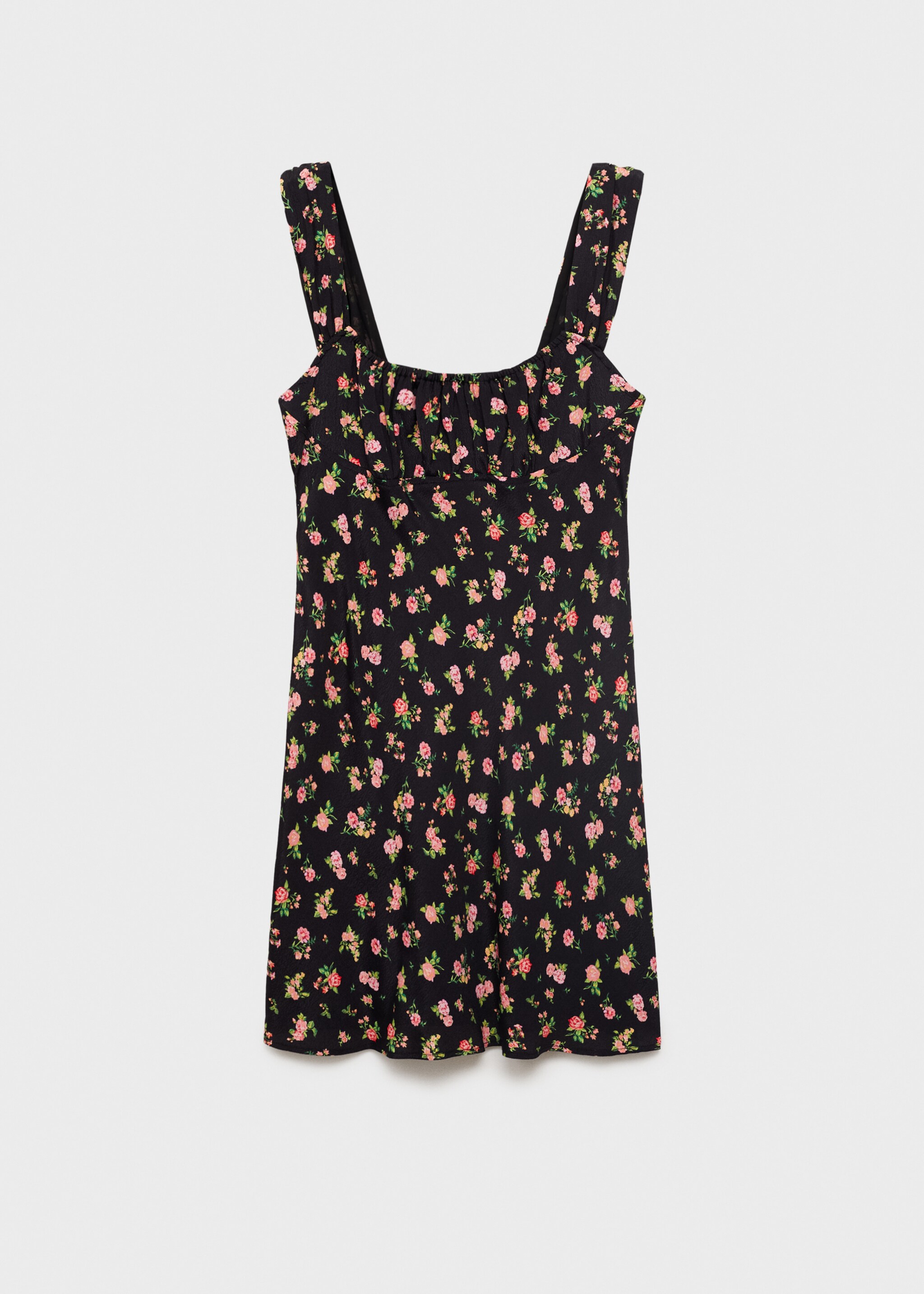 Short dress with ruched neckline - Article without model