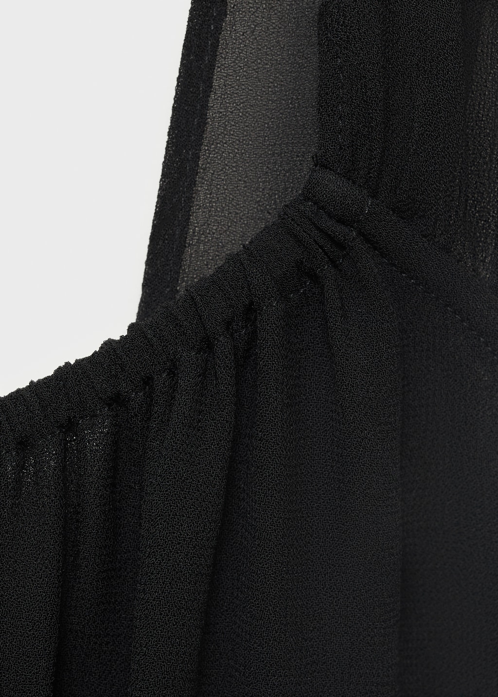 Gathered neckline dress