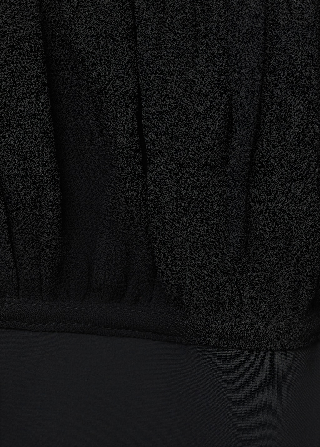 Gathered neckline dress