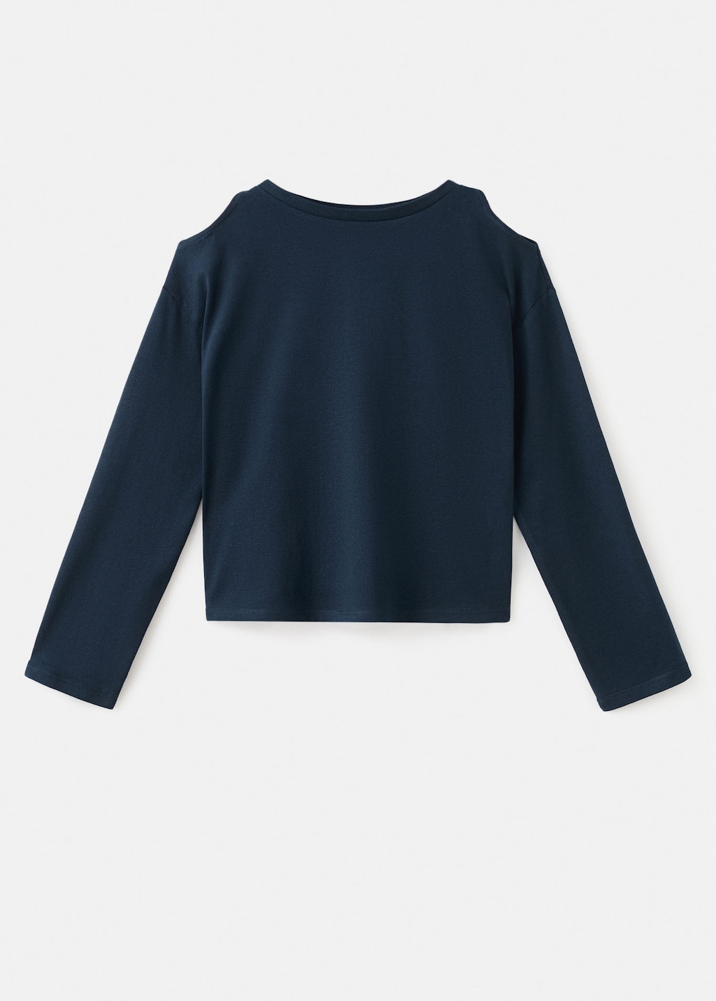 Cut-out t-shirt navy - Kids - 5-6 years - MANGO KIDS