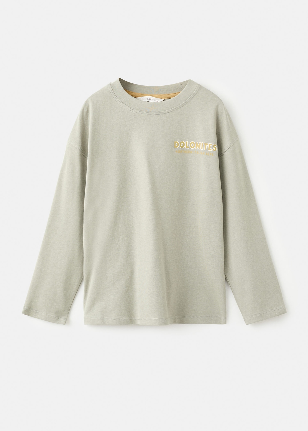 Mango Kids' T-shirt Punto Forest Green