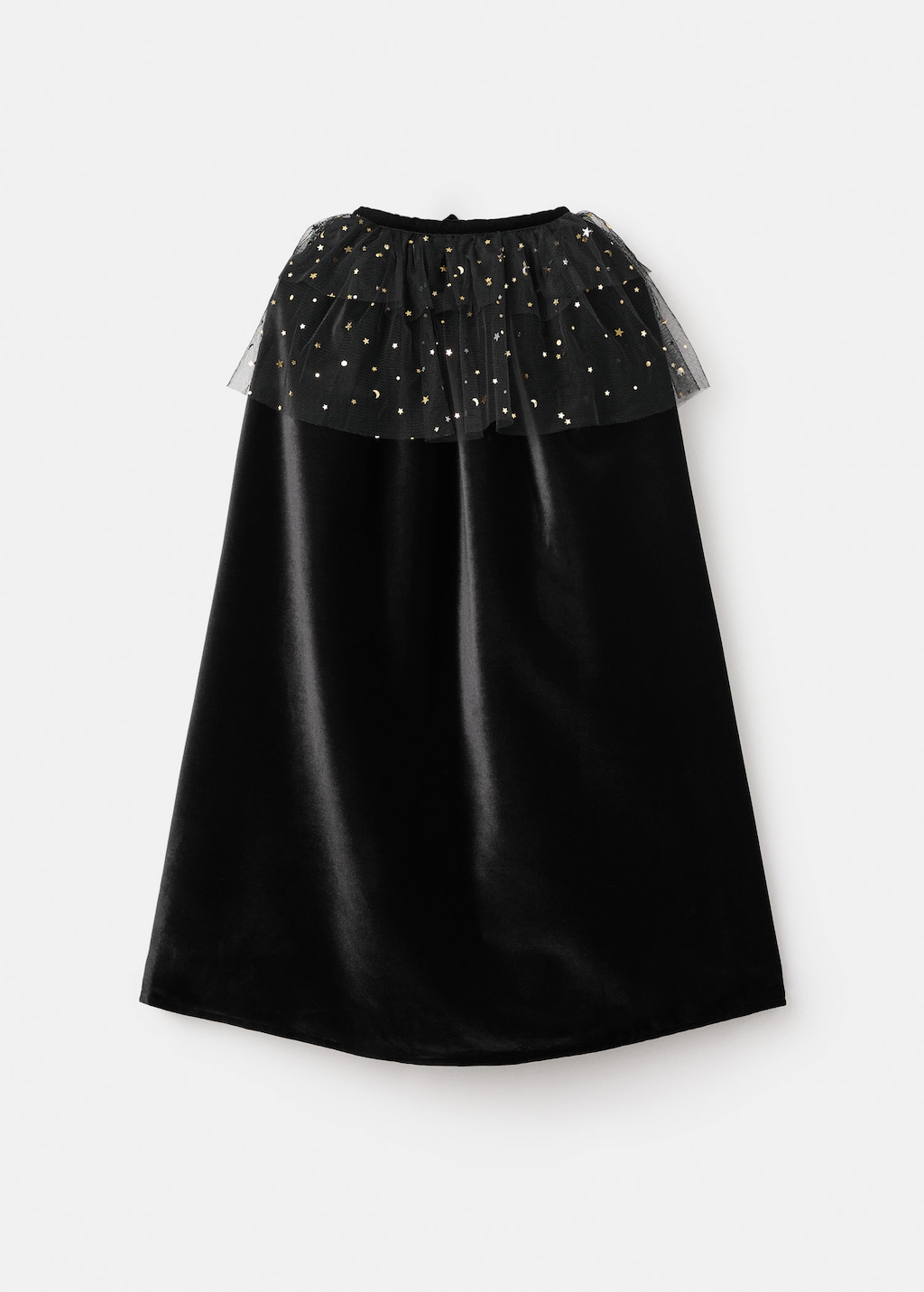 Mango Kids' Velvet Cloak Costume Black