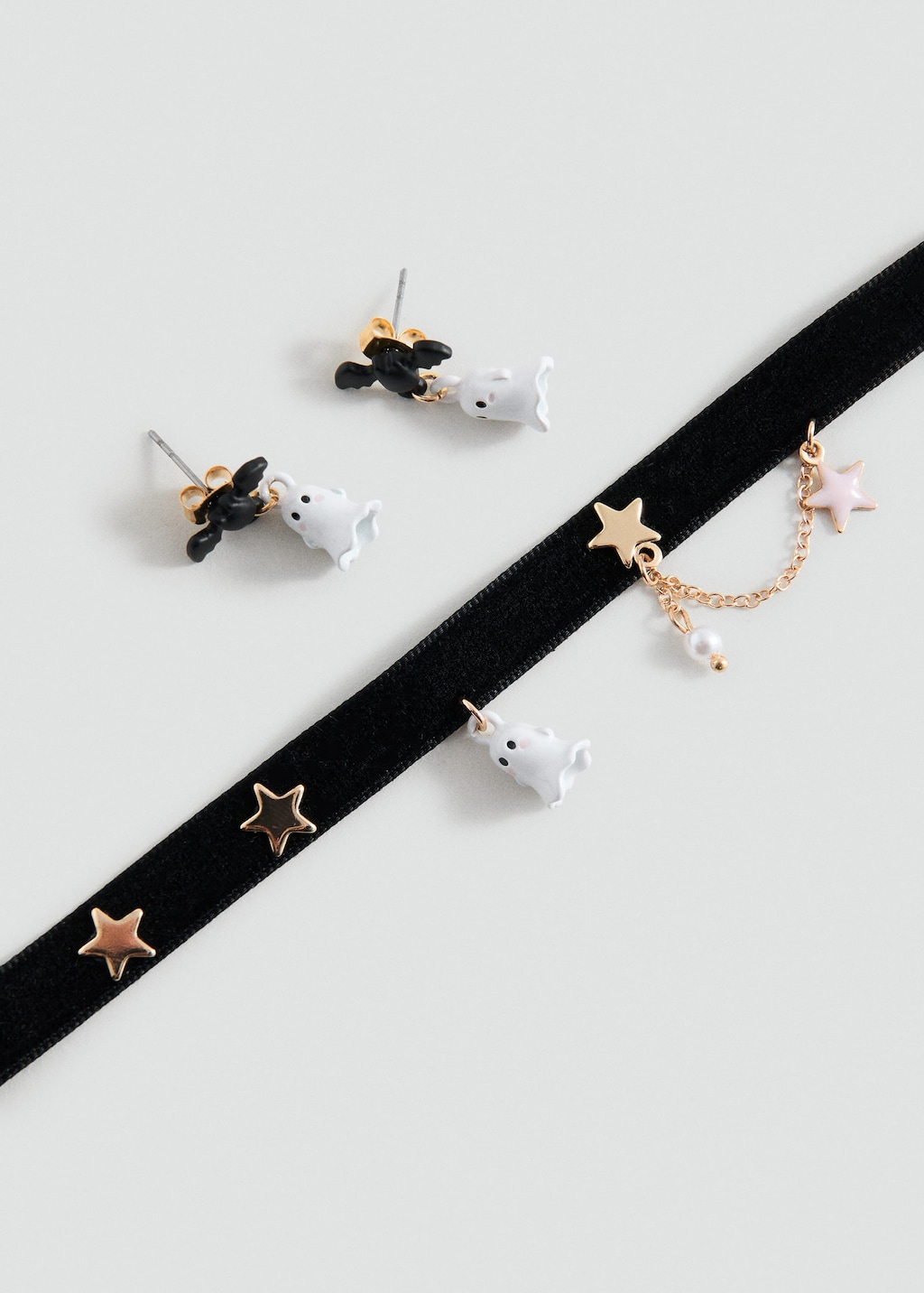 Mango Kids' Necklace Black In Gold