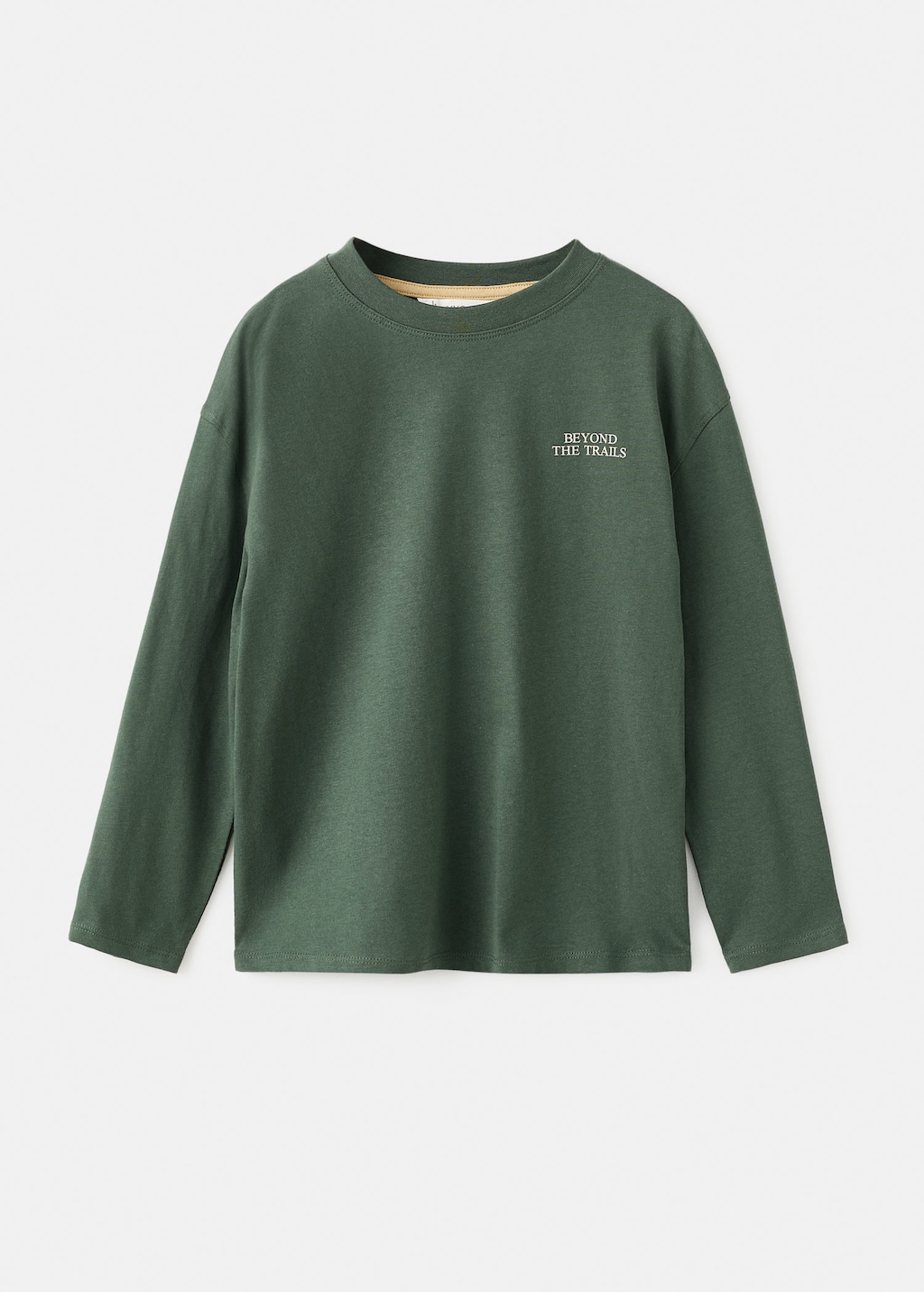 Mango Kids' Printed Cotton-blend T-shirt Dark Green