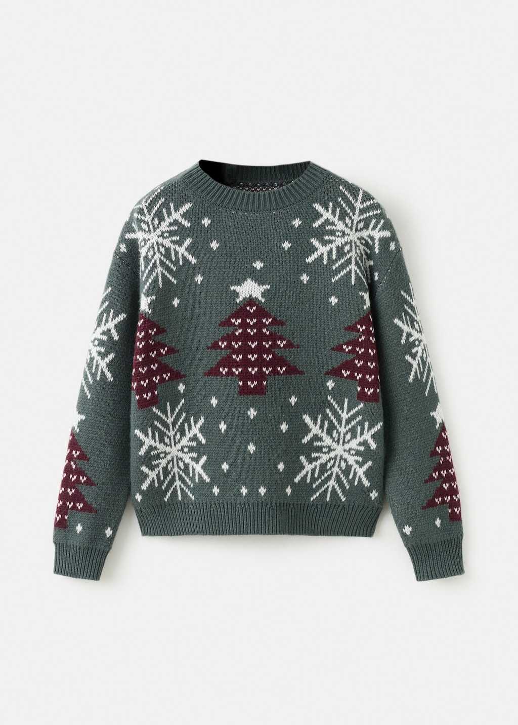 Mango Pull Flakes Vert Forêt - Enfants - 11-12 Ans -  Kids In Green