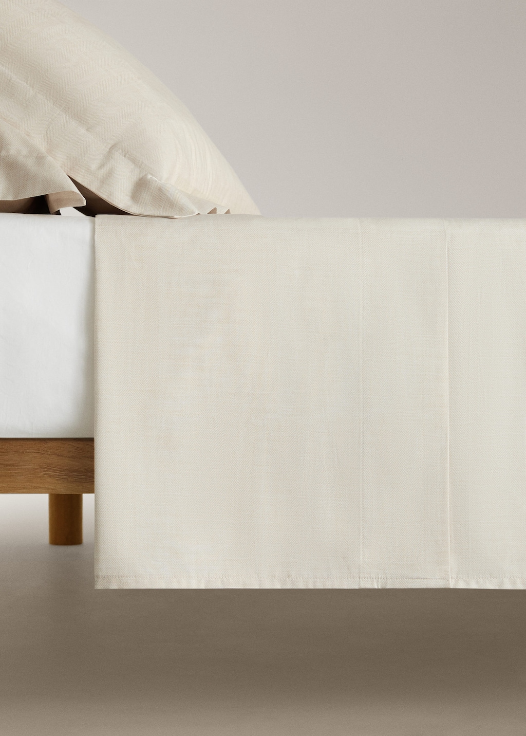 Mango Home Flat Sheet In White