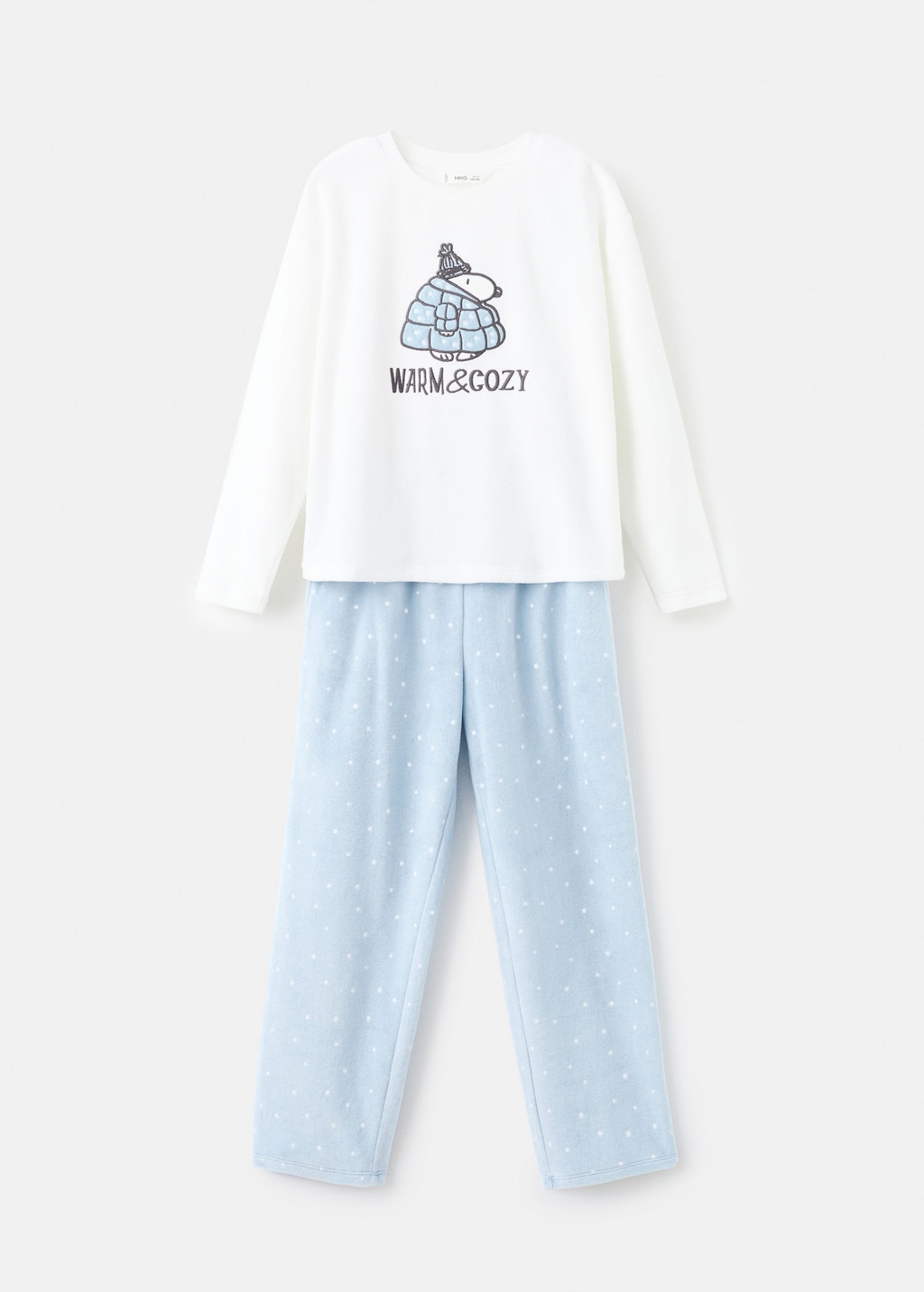 Mango Kids' Printed Long Pyjamas Off White