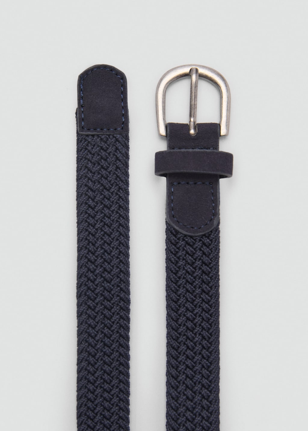 Braided elastic belt dark navy - Kids - M - MANGO KIDS