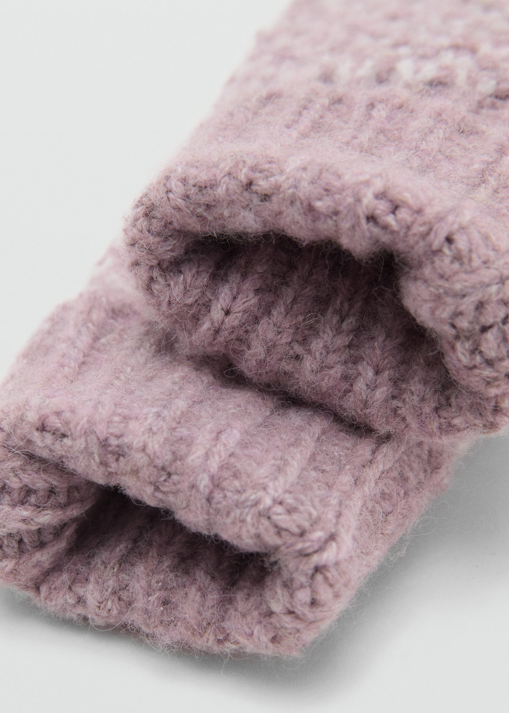 Mango Kids' Combined Knitted Glove Pale Pink