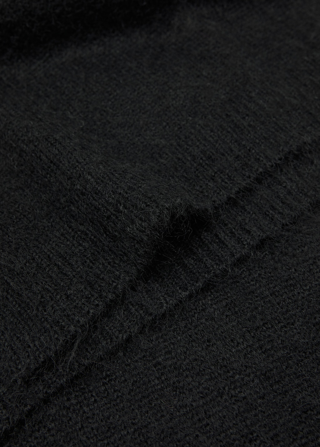 Mango Écharpe En Tricot Uni Noir - Femme - Taille Unique -  In Black