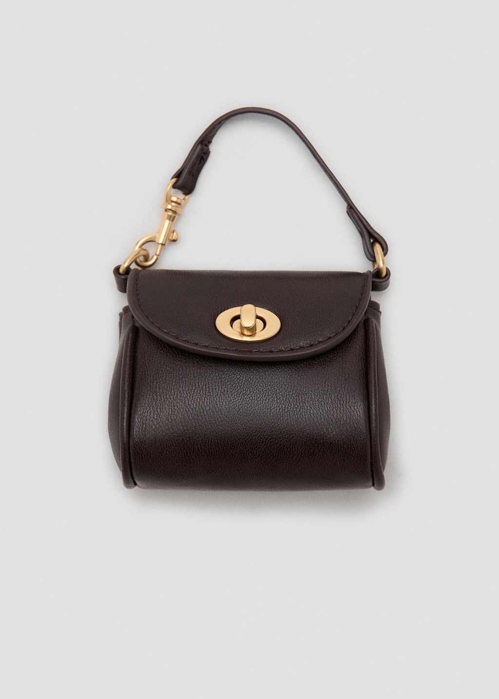 Mango Multi-charm Bear Handbag Keyring Chocolate In Brown