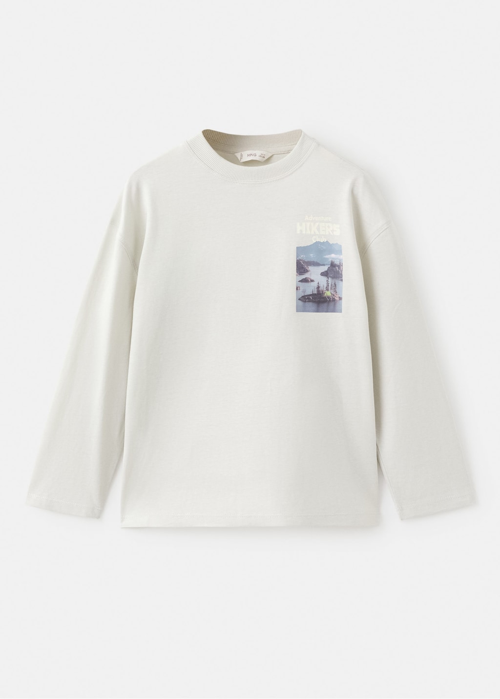 Mango Kids' T-shirt Hikers Ice Grey In White