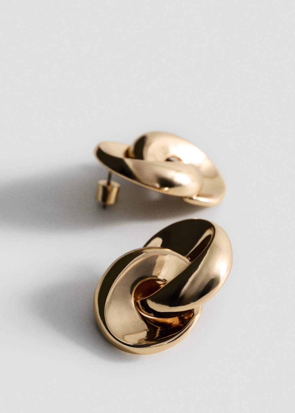 Mango Créoles Ouvertes Entrelacées Or - Femme - Taille Unique -  In Gold