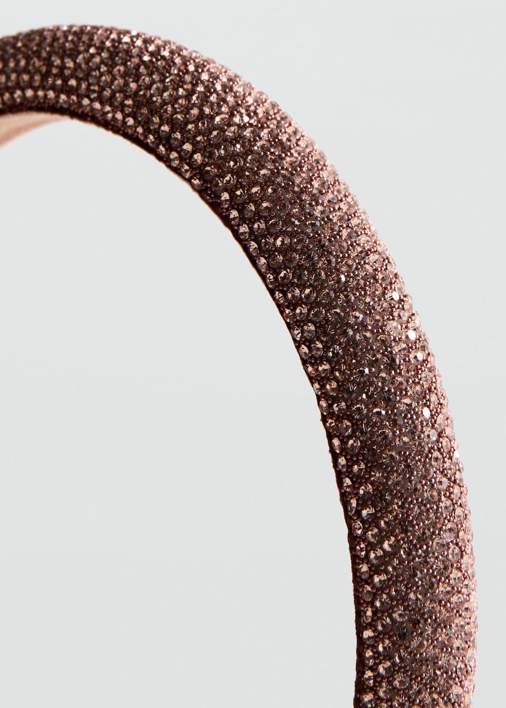 Mango Serre-tête Strass Rose Clair - Femme - Taille Unique -  In Pink