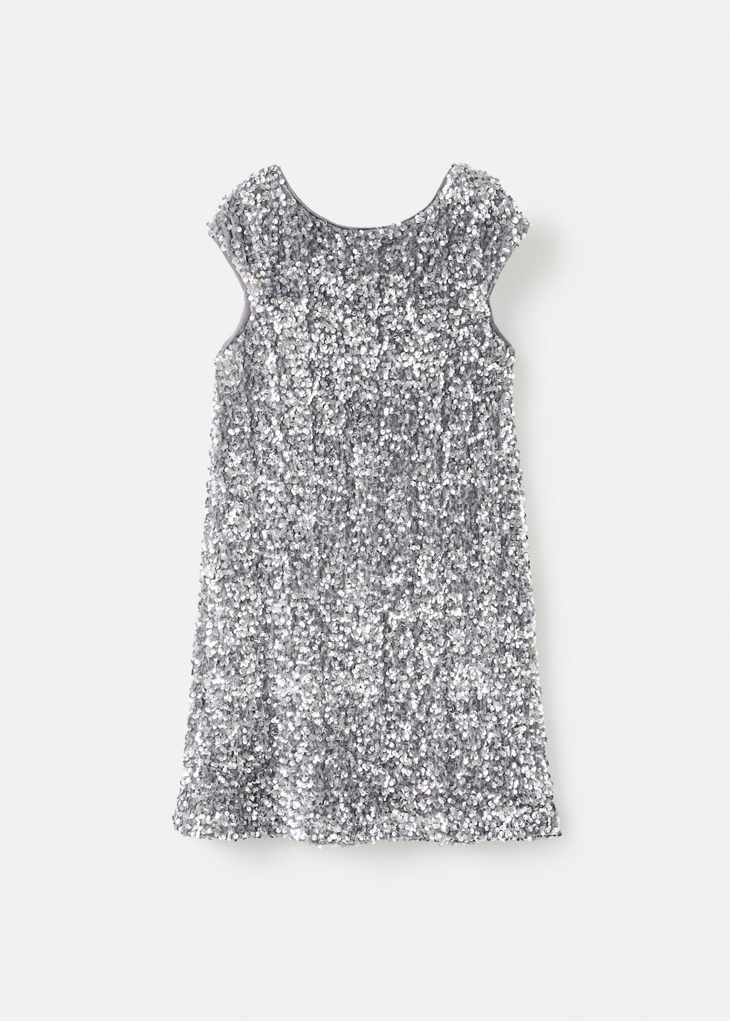 Mango Kids' Dress Silver Silver In Gray