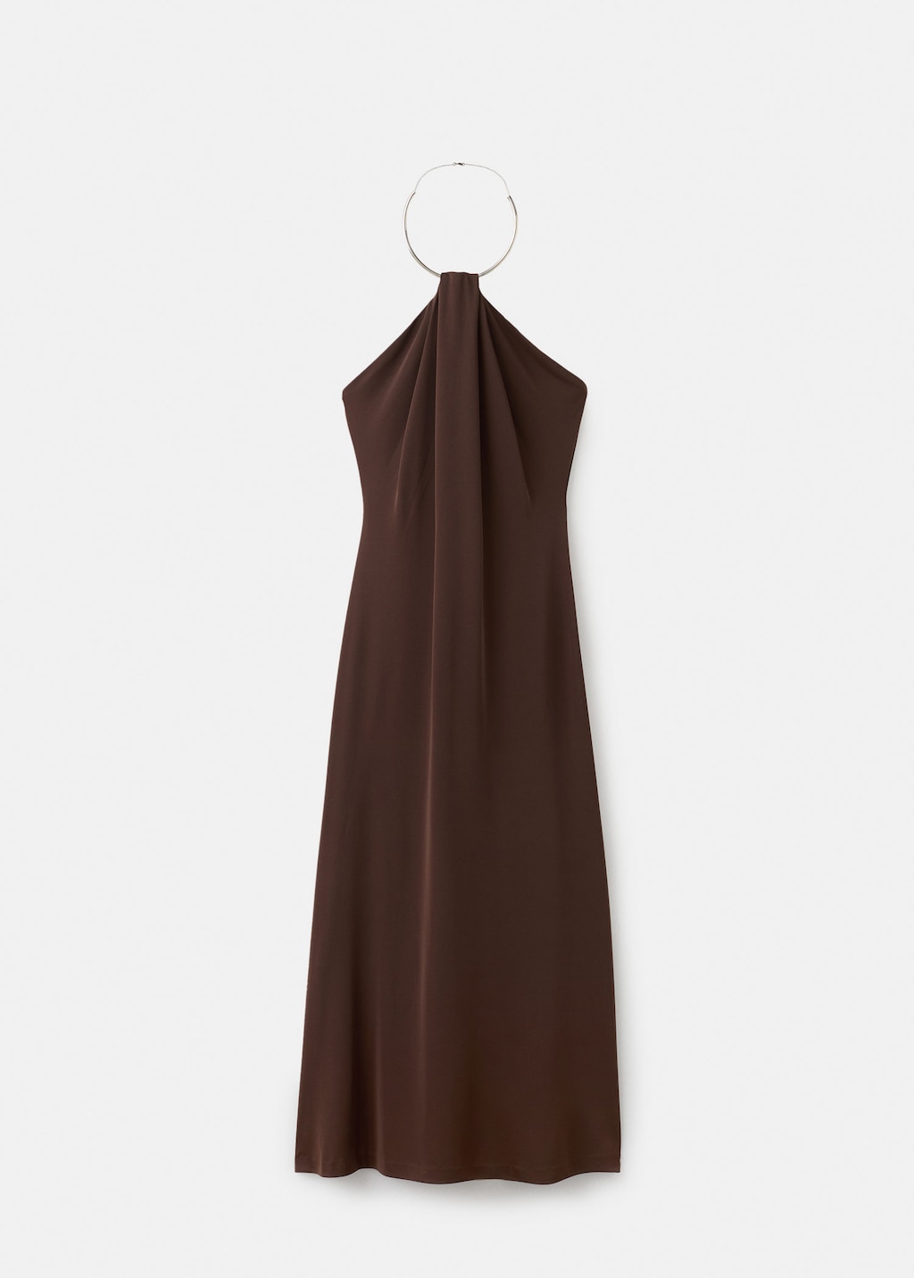 Mango Robe Xlivi Marron - Femme - L -  In Brown
