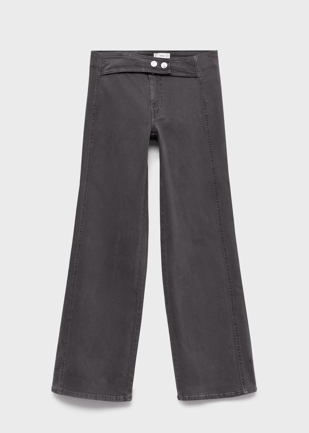 Mango Teen Jean Style Jupe-culotte Boutons Gris Anthracite - Fille - Xs -  In Gray