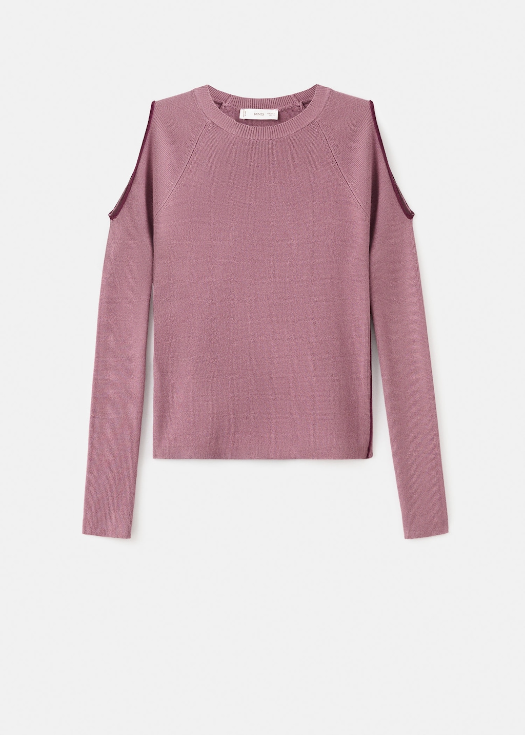 Mango Teen Knitted Sweater With Cut-out Light Pink