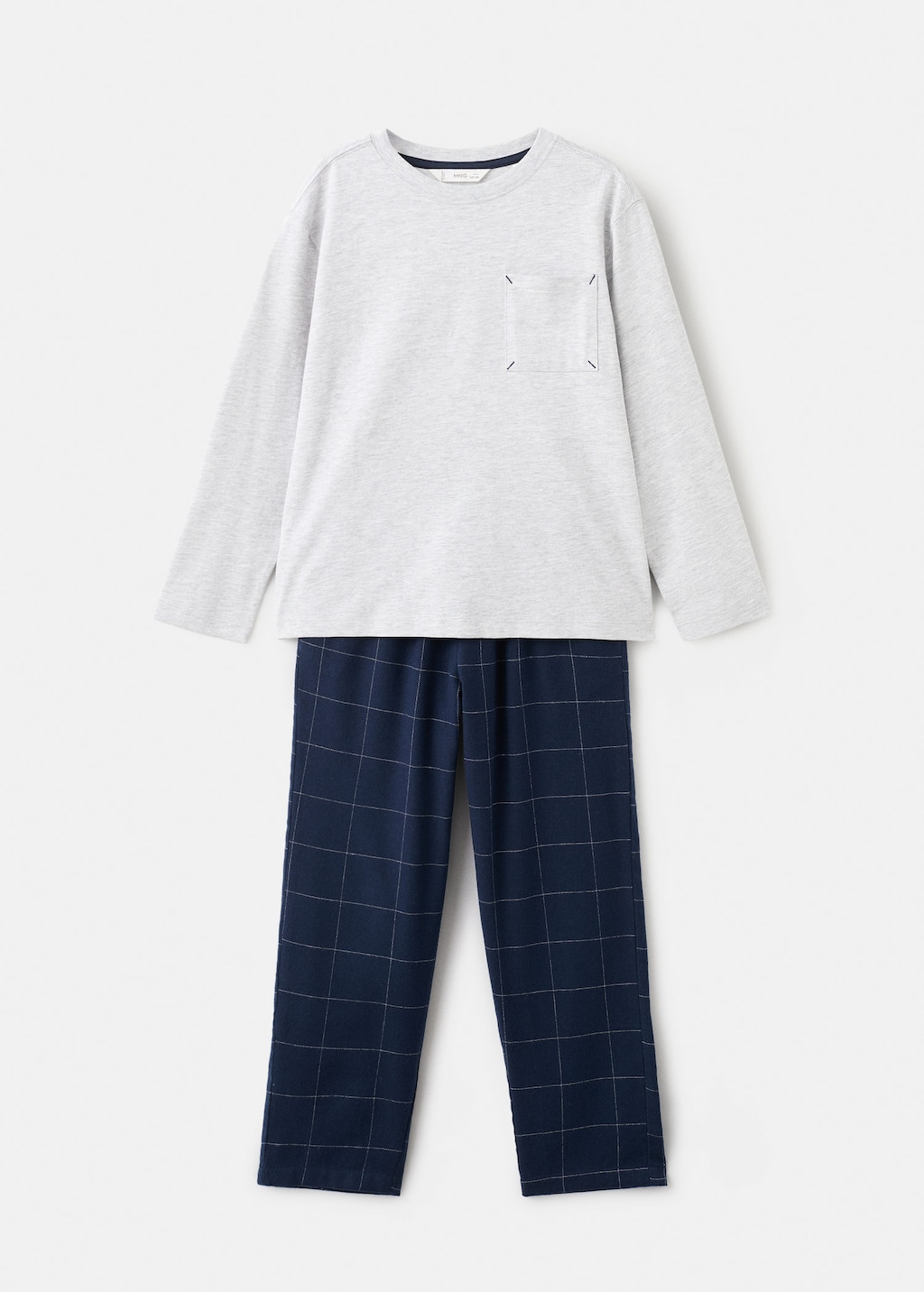 Mango Pack Pyjama Carreaux Bleu Marine - Enfants - 13-14 Ans -  Kids In Multi