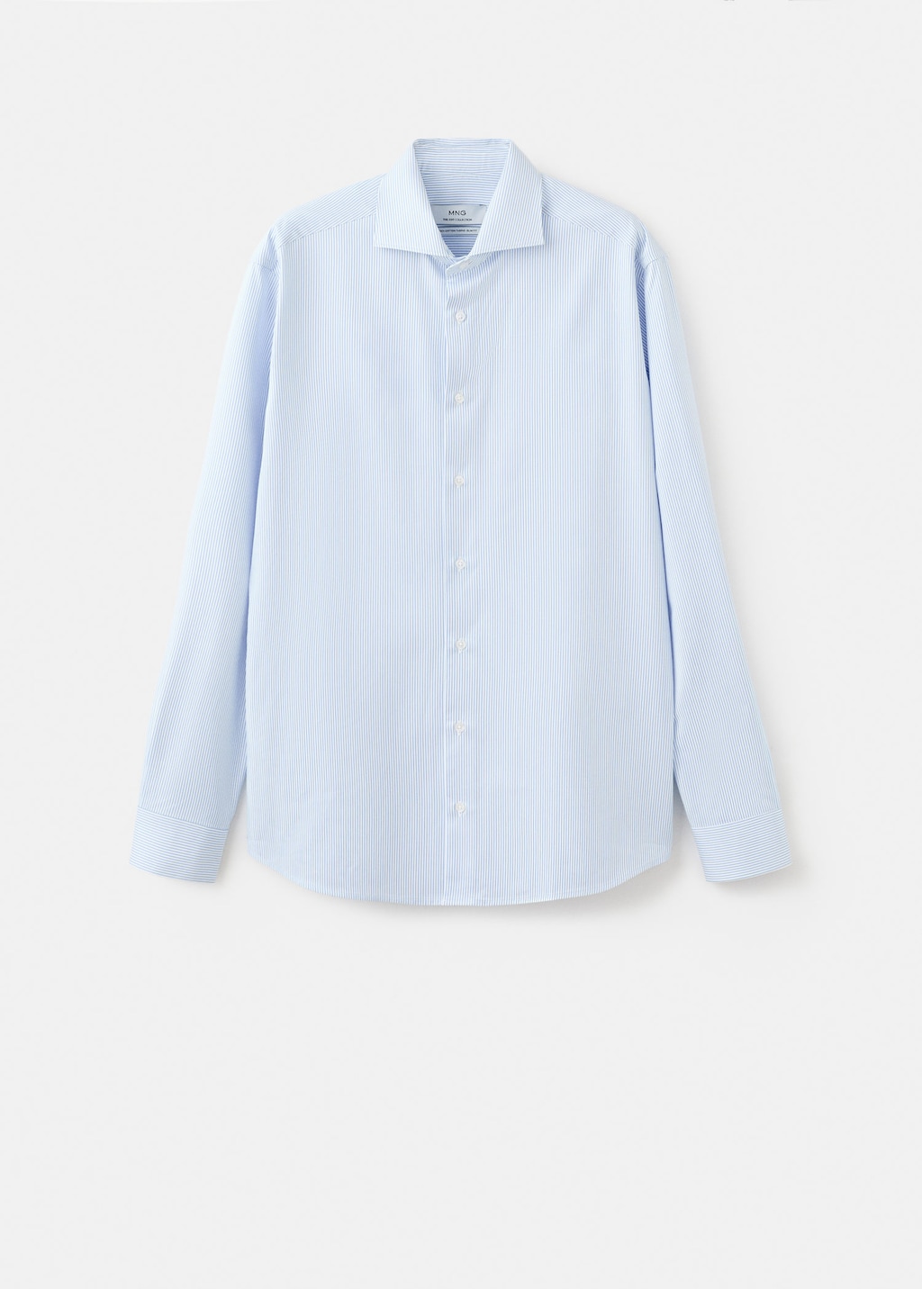 Mango Man Chemise Costume Slim-fit En Imprimé Rayé Bleu Ciel - Homme - Xxl -  In Blue