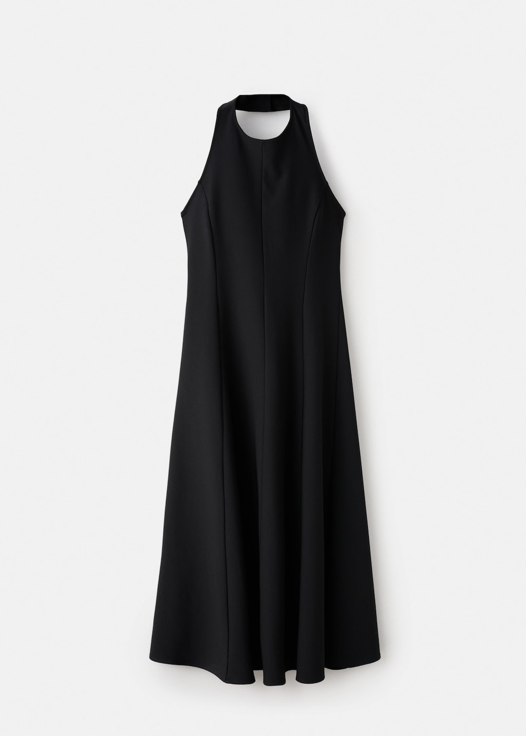 Mango Robe Emmanchures Américaines Plis Noir - Femme - M -  In Black