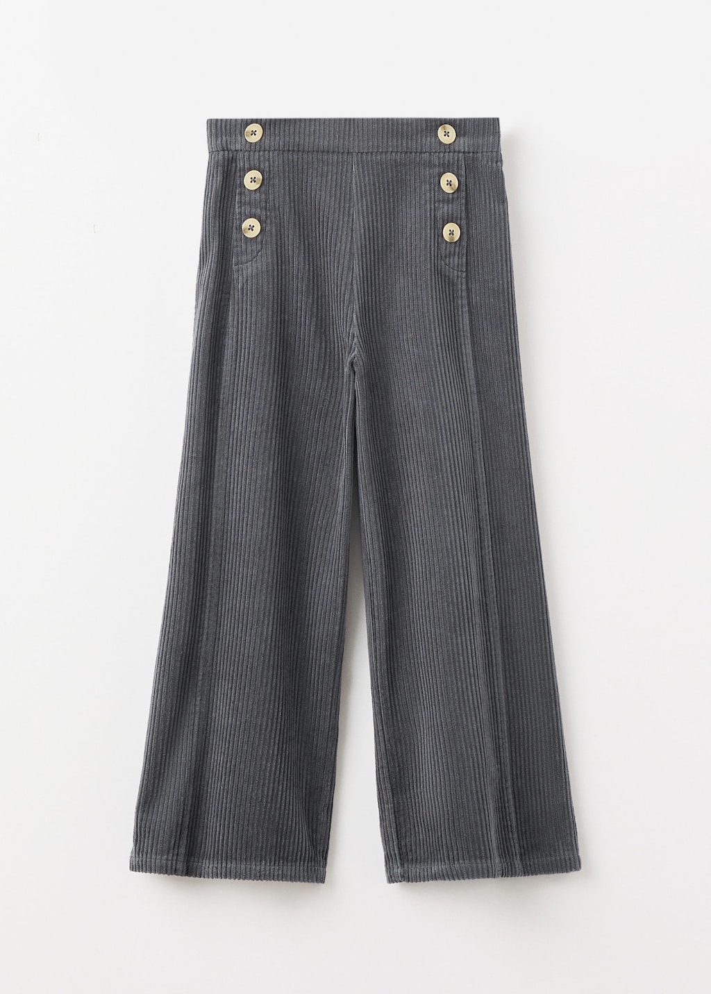 Mango Kids' Trousers Charcoal In Gray