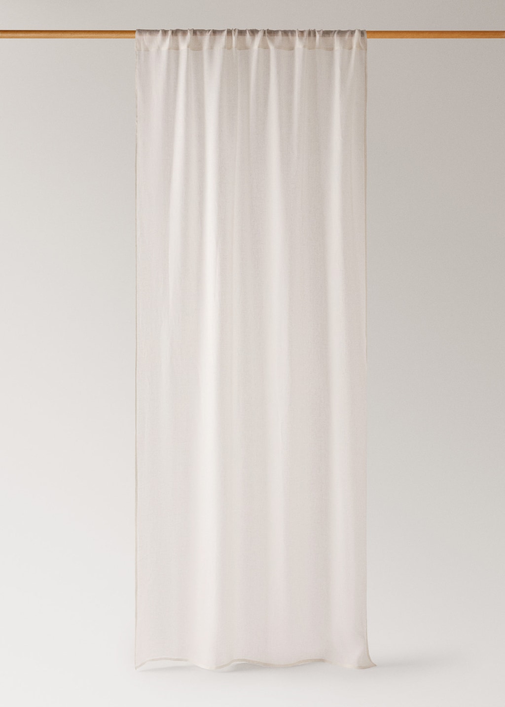 Mango Home Low Opacity Linen Sheer Curtain Ecru